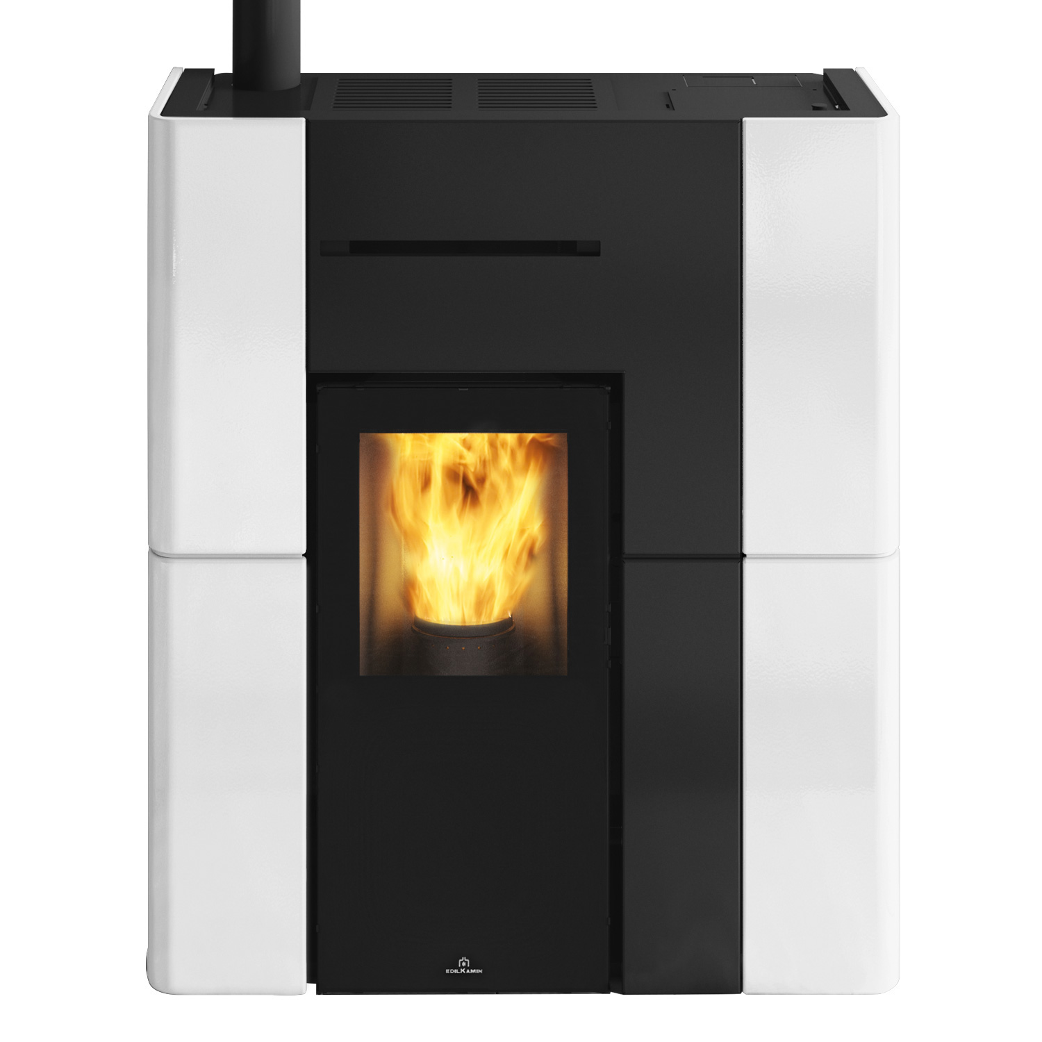 Edilkamin Blade H 15 Evo poêle à granulés bouilleur céramique blanc mat Edilkamin Blade H 15 Evo poêle à granulés bouilleur céramique blanc mat