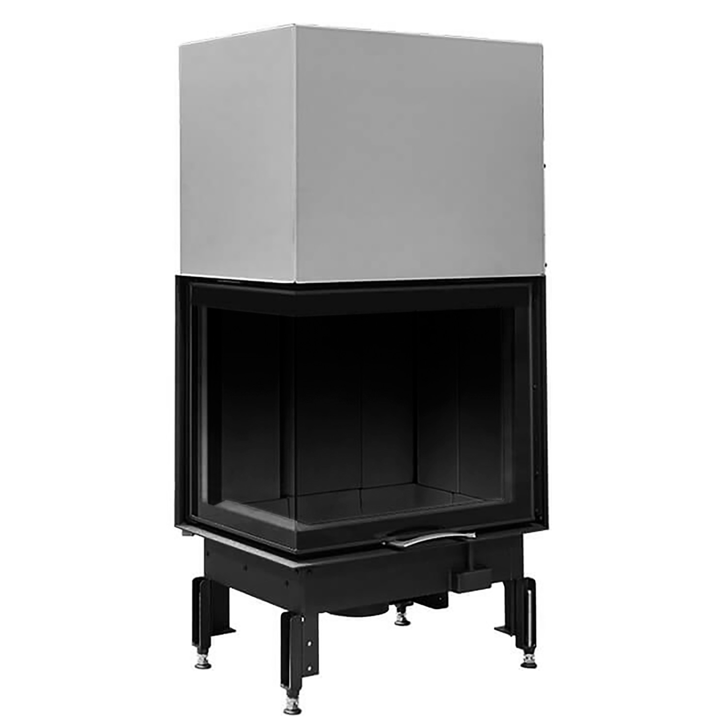 Austroflamm 69x49x57 S 2.0 Insert de cheminée angle gauche chambre de combustion noire