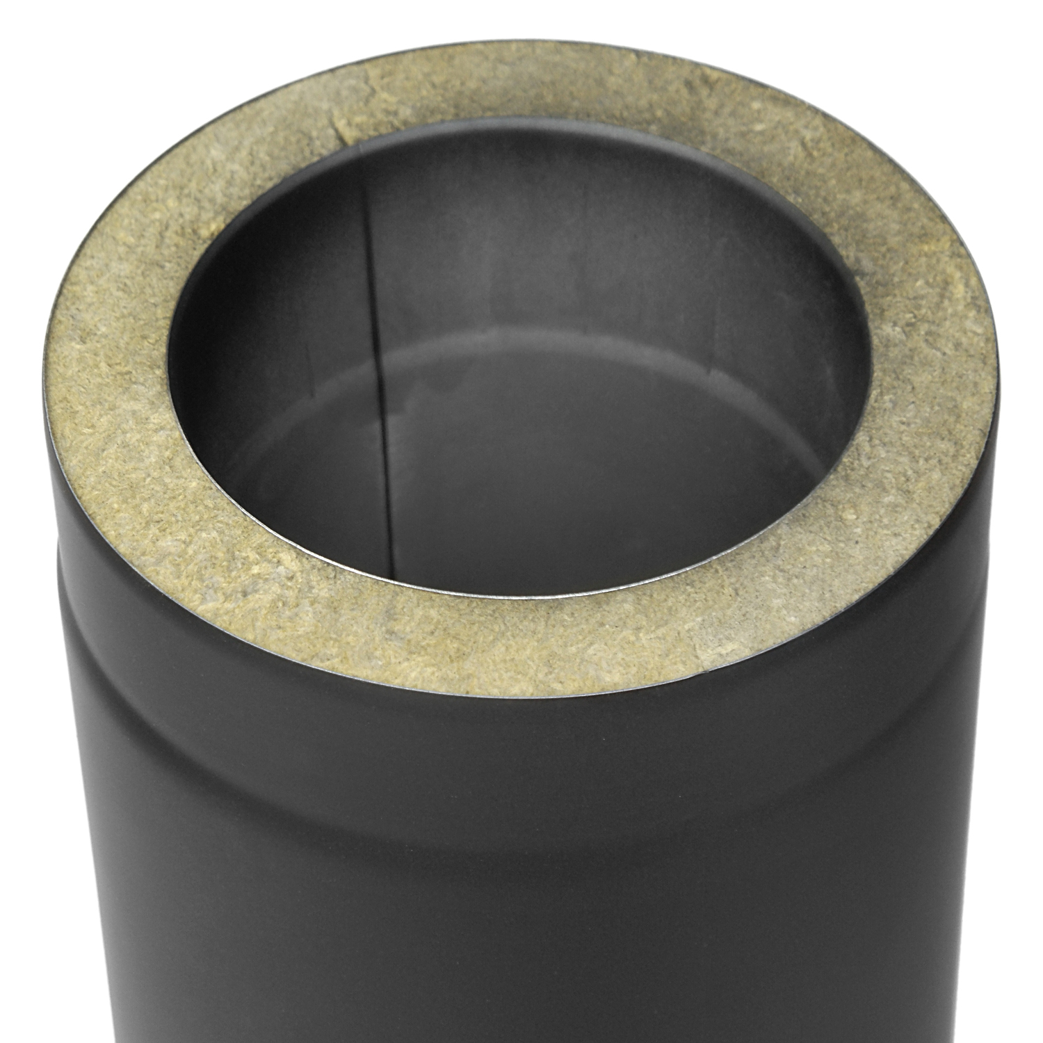 Tuyau de fumée / Conduit de poêle Coltherm à double paroi avec isolation, diamètre 150 mm, longueur 1000 mm, noir Tuyau de fumée / Conduit de poêle Coltherm à double paroi avec isolation, diamètre 150 mm, longueur 1000 mm, noir