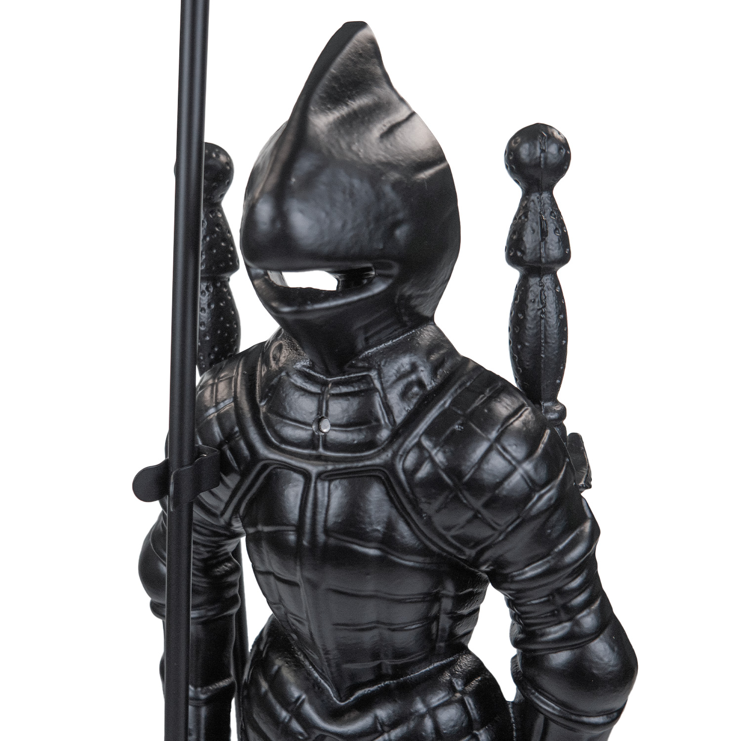 Raik assortiment de cheminée chevalier Hubert, noir, 4 pièces