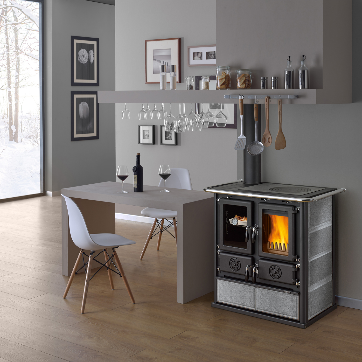 La Nordica Rosetta Sinistra 5.0 Petra poêle de cuisine en pierre naturelle.