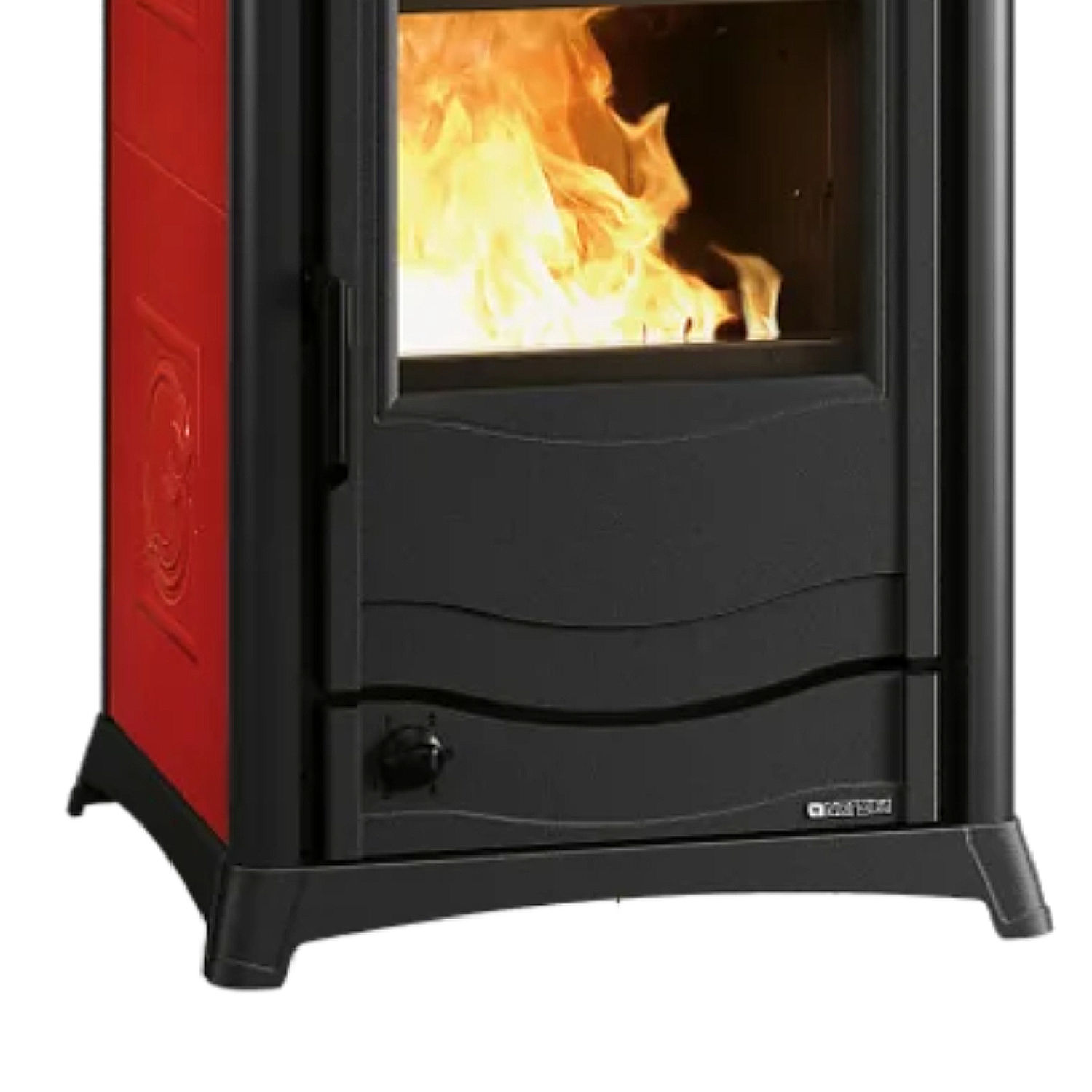La Nordica TERMOROSSELLA PLUS DSA.16 céramique - rouge bordeaux poêle à bois