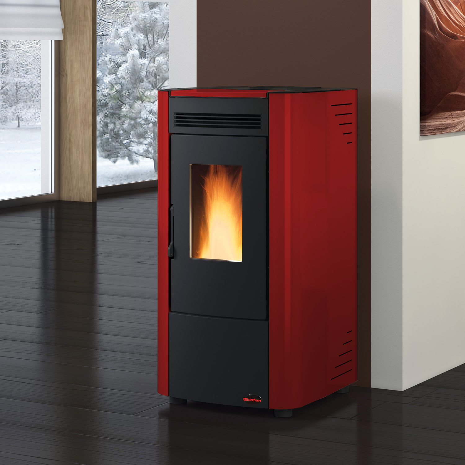 Extraflame Ketty EVO 2.0 Poêle à granulés Bordeaux Extraflame Ketty EVO 2.0 Poêle à granulés Bordeaux