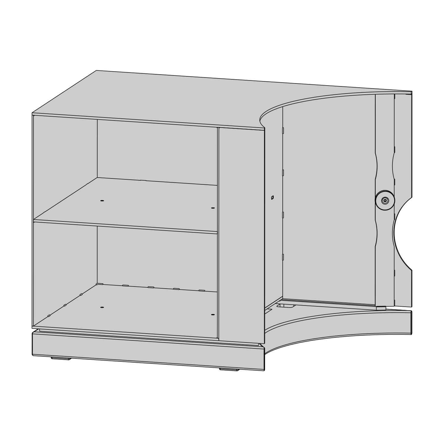 Austroflamm Lux boîte d'appoint gauche 36 cm