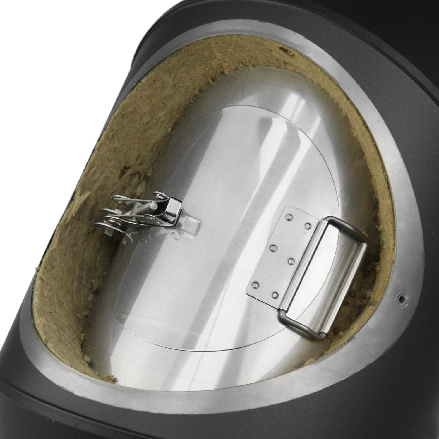 Raik Coltherm coude de tuyau de fumée 150 mm noir double paroi 90° avec porte pour tuyau de fumée / conduit de fumée