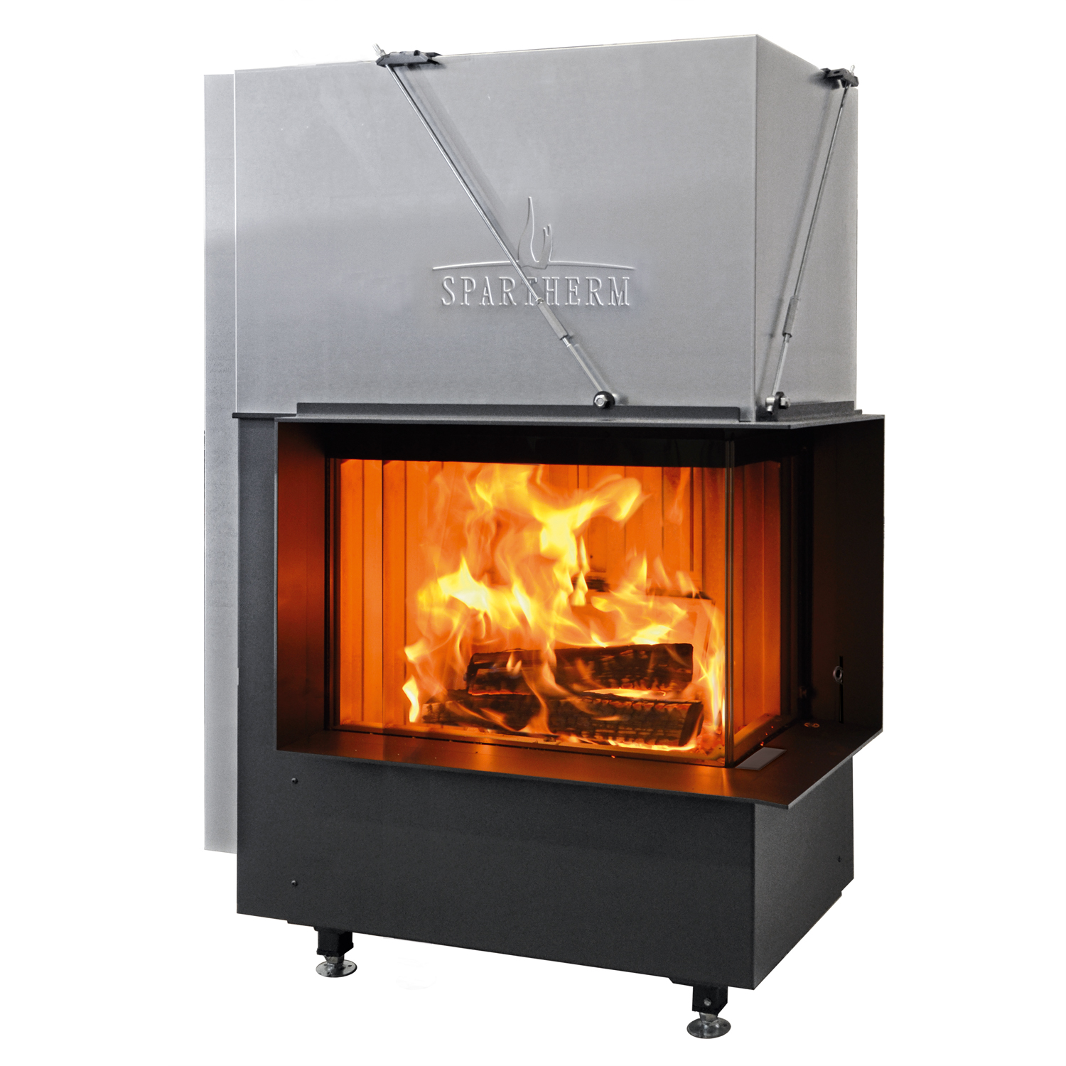Spartherm Premium Varia-2R-80h Insert de cheminée d'angle RRA Ø 200 mm Spartherm Premium Varia-2R-80h Insert de cheminée d'angle RRA Ø 200 mm