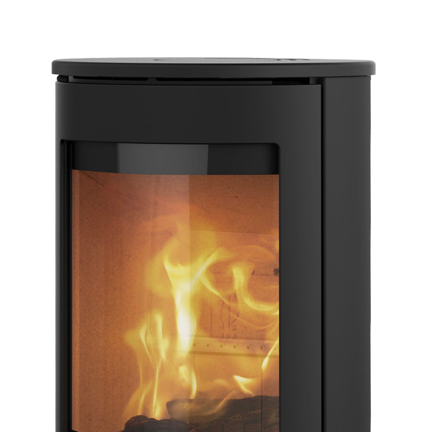 Poêle à bois Lotus Prestige Basic Noir, sortie de fumée arrière