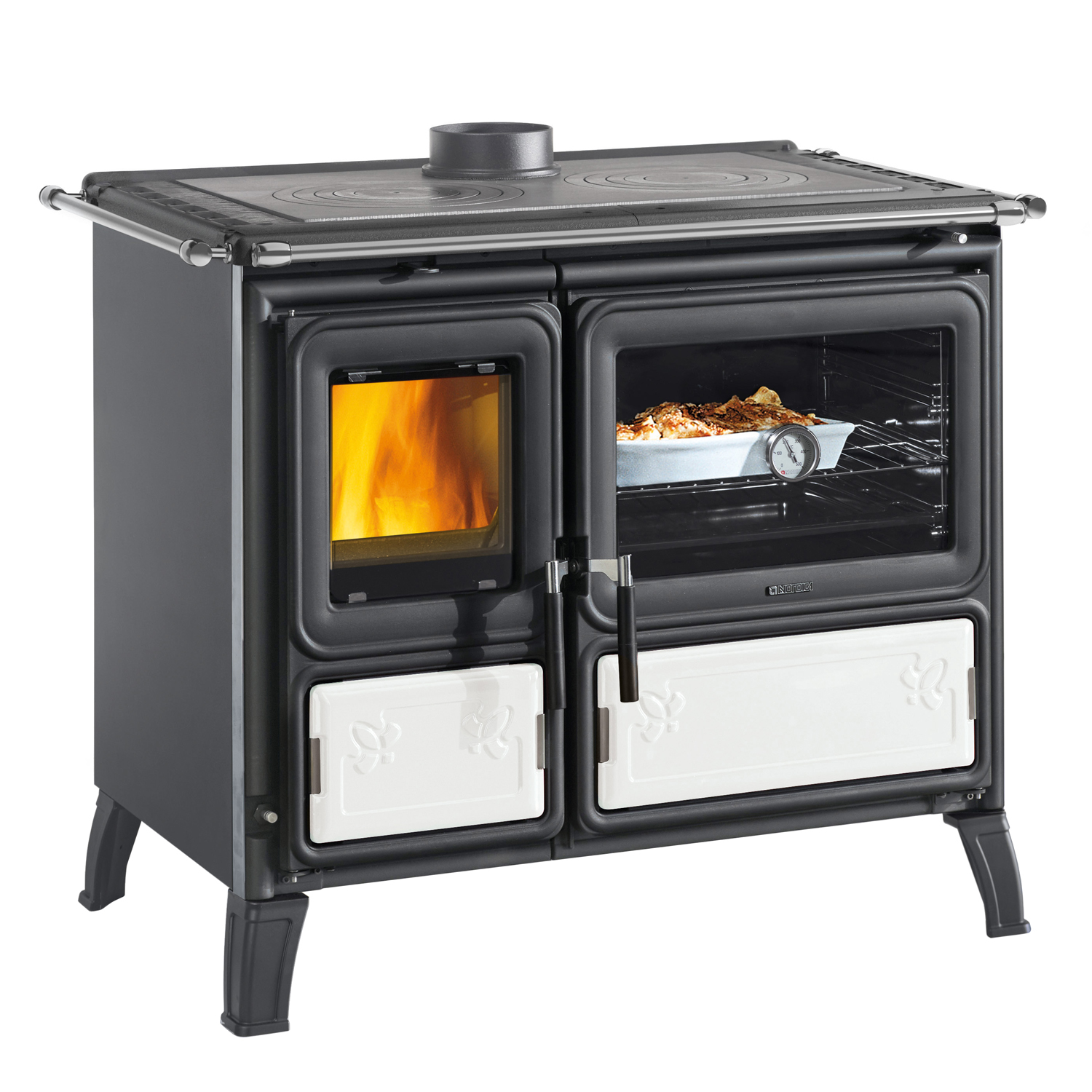 La Nordica Prestige Line Milly Cuisinière à bois Acier Blanc