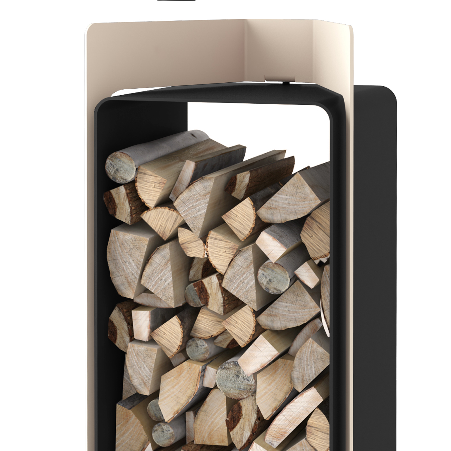 HS Flamingo Deluxe 4 Étagère en Bois Crème