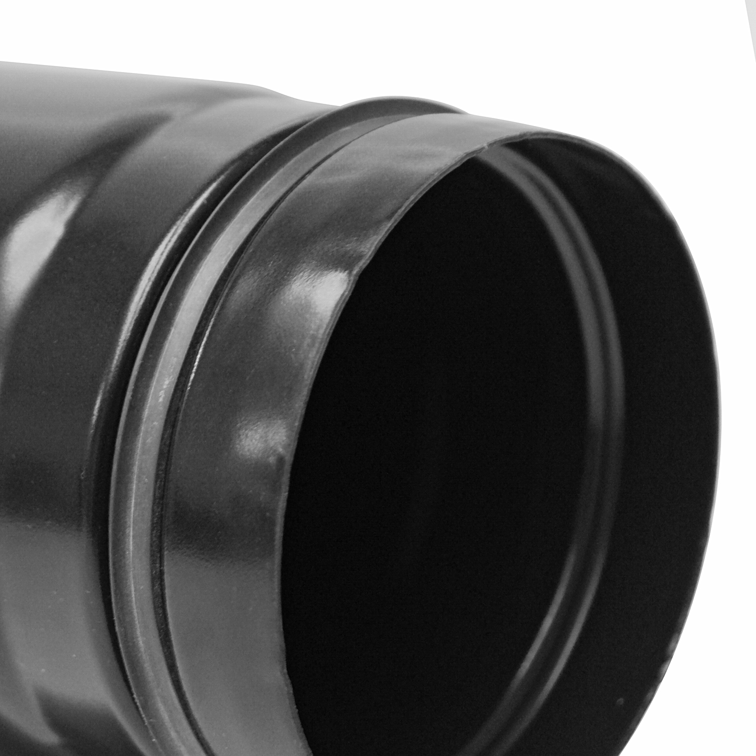 Coude de conduit de fumée / tuyau de poêle Raik 80 mm - 90° en deux parties avec ouverture de nettoyage