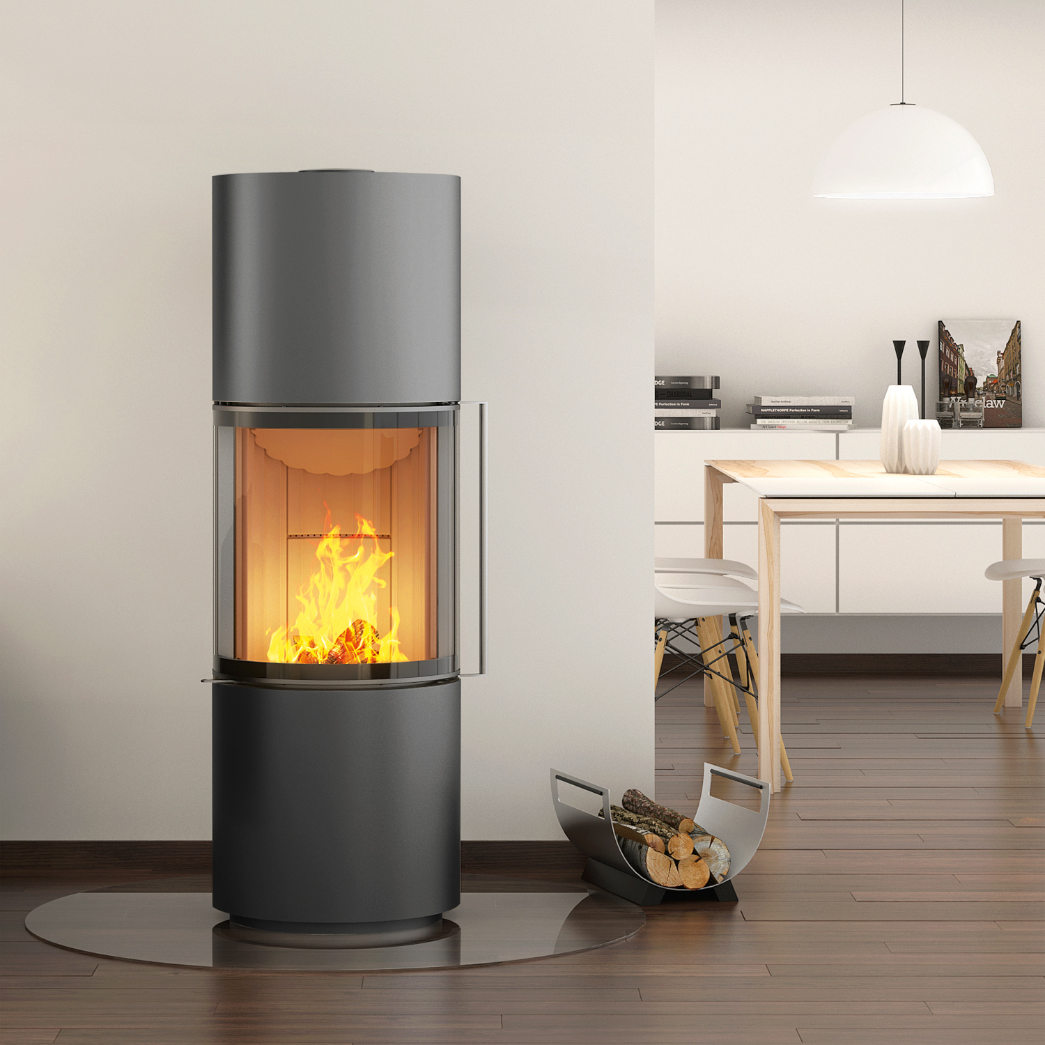Spartherm Passo S RLU Poêle à bois Titane Spartherm Passo S RLU Poêle à bois Titane