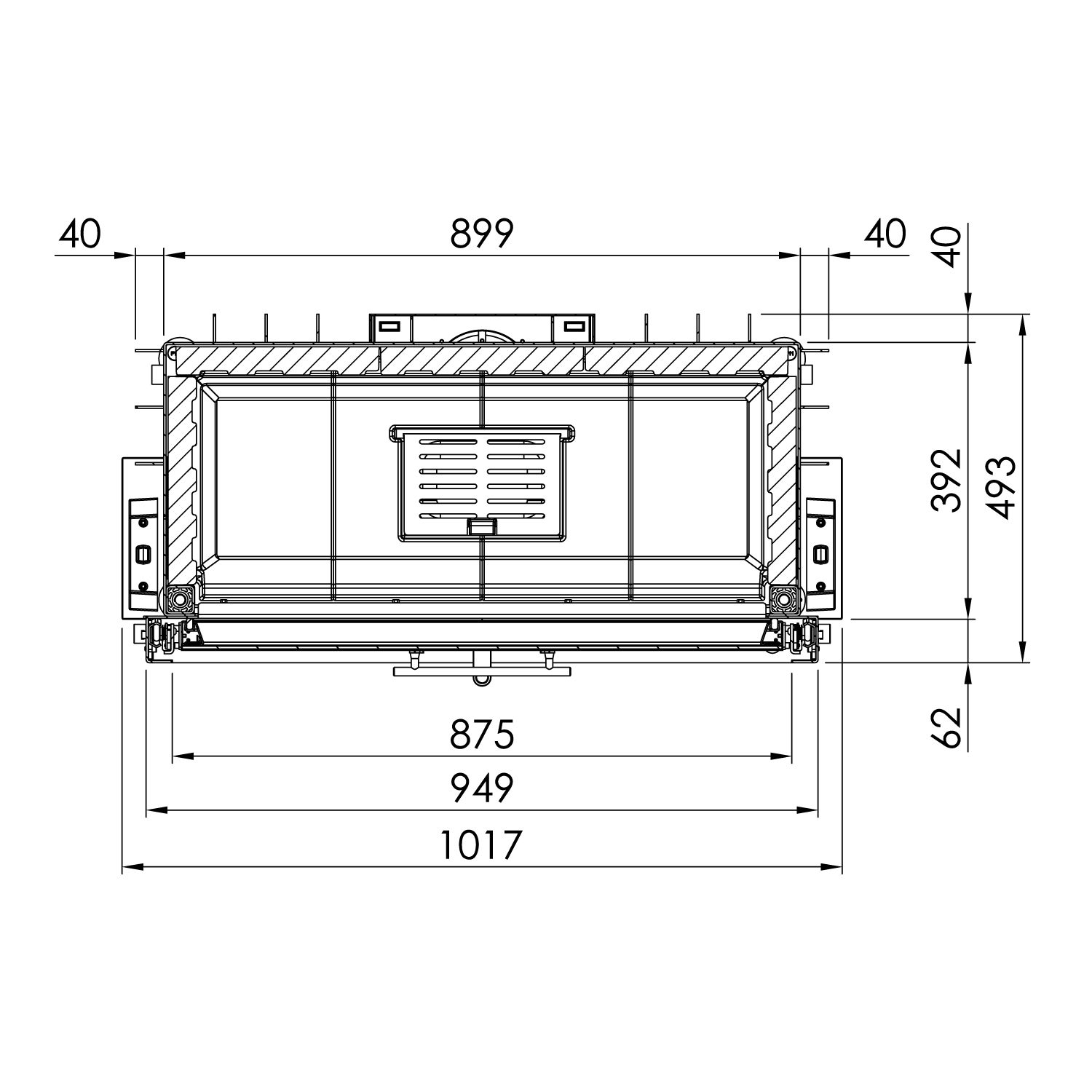 Spartherm Varia 1V-87h-4S Insert de cheminée RRA Ø 200 mm