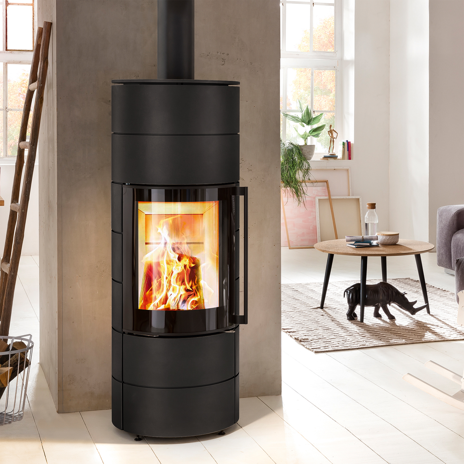 Spartherm ambiente a3 poêle à bois en acier Nero