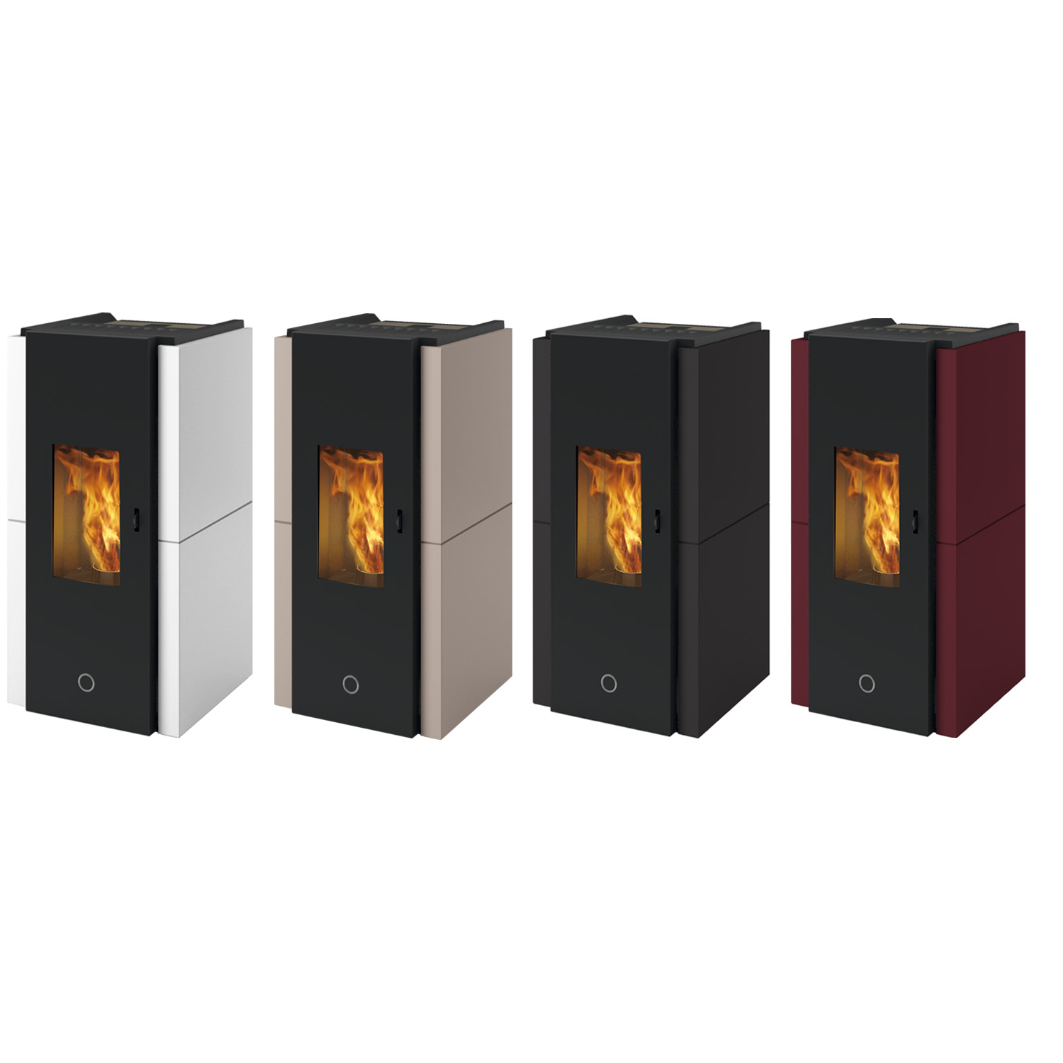 EK63 Zone 80 Evo poêle à granulés acier noir mat