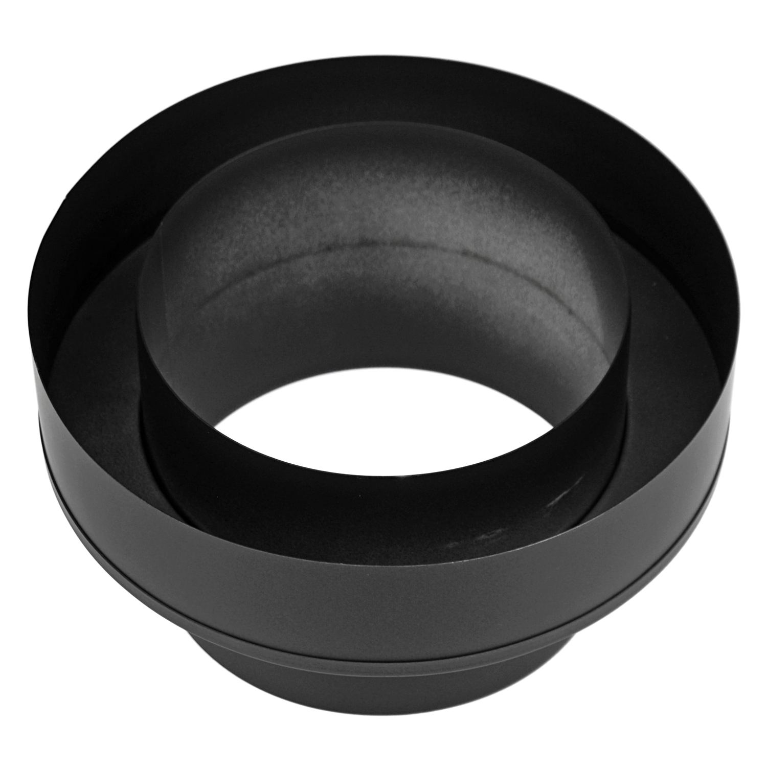 Raik Coltherm Transition 150mm noir double paroi de DW à EW pour tuyau de fumée / conduit de fumée