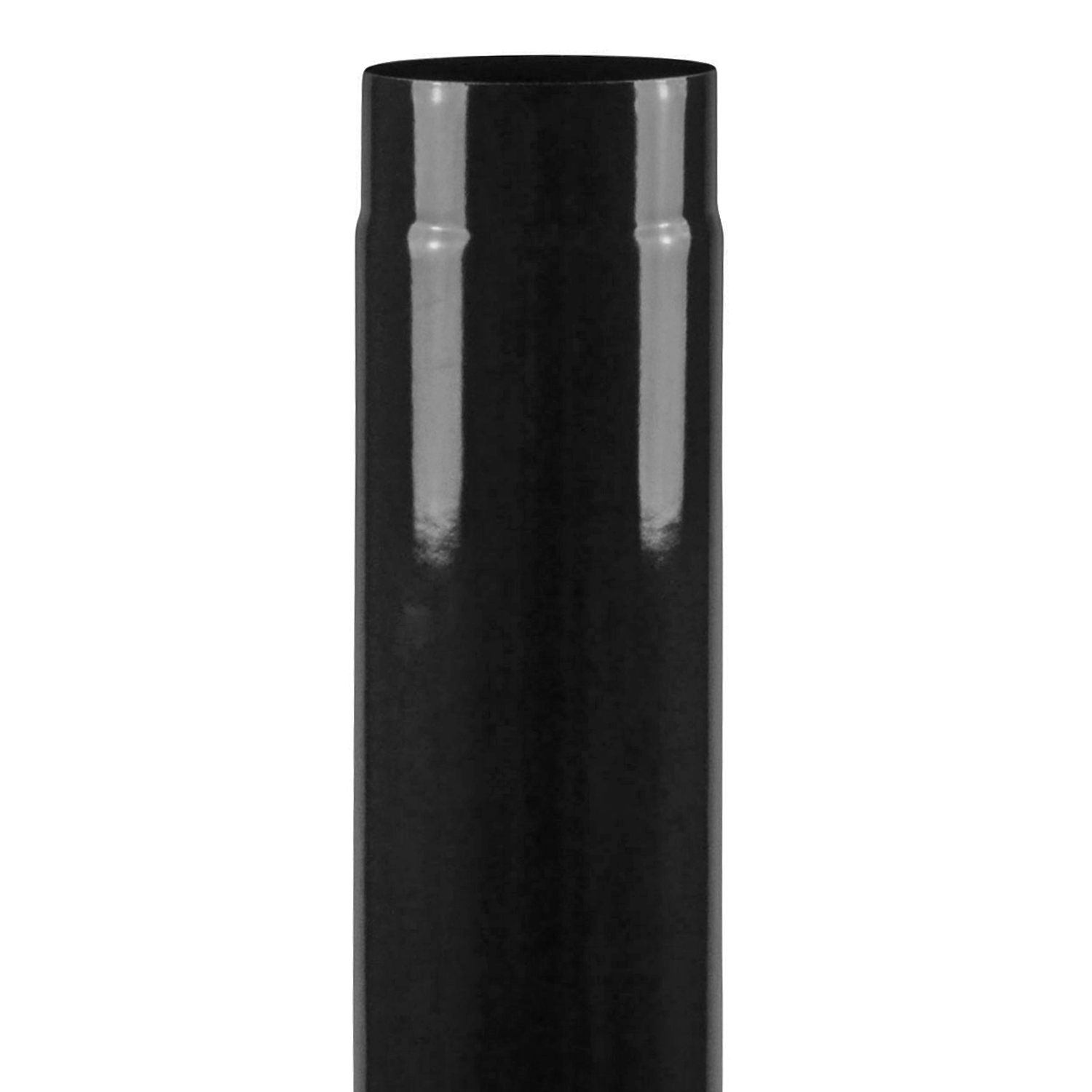 Tuyau de fumée / Tuyau de poêle émaillé 150 mm - 1000 mm noir