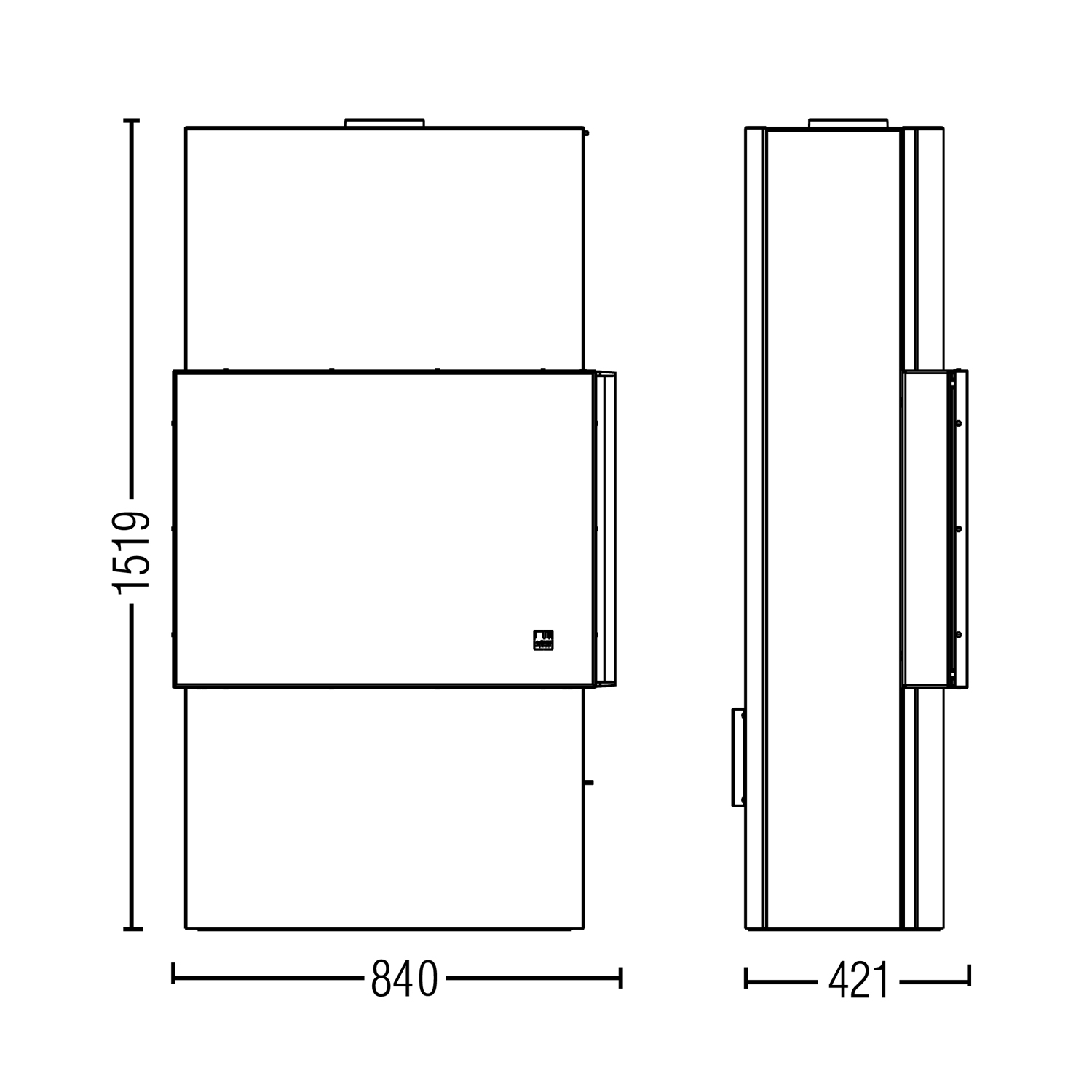 Austroflamm Lounge Xtra poêle à bois en acier gris fonte, raccordement de fumée par le haut ou à l'arrière.