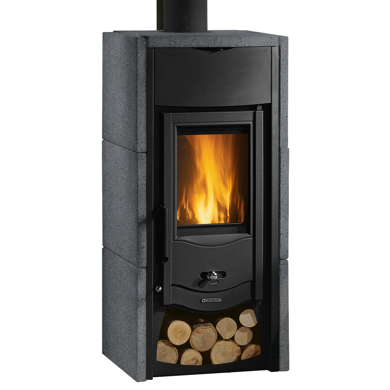 La Nordica Asia BII Poêle à bois Acier Noir / Vulcan