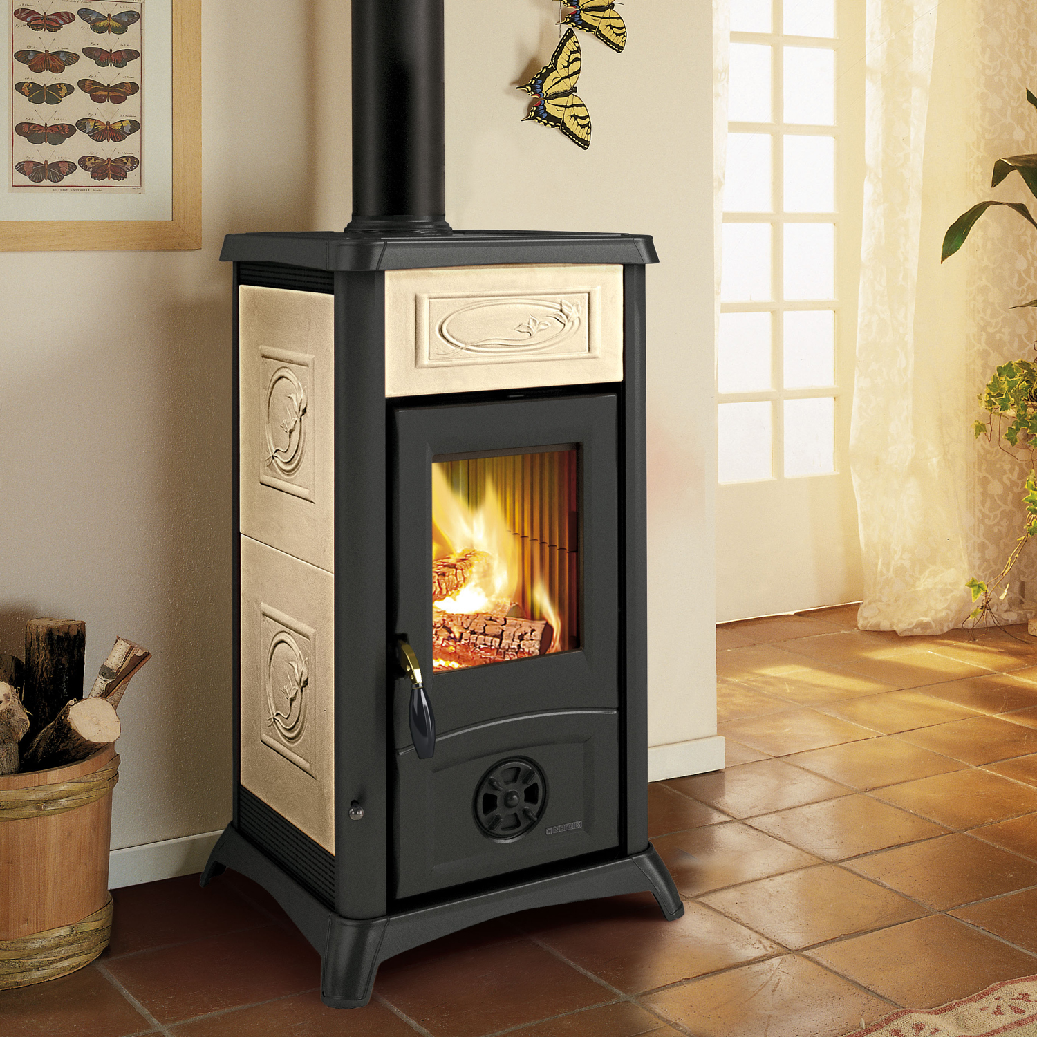 La Nordica Gemma Poêle à bois Liberty Panna La Nordica Gemma Poêle à bois Liberty Panna