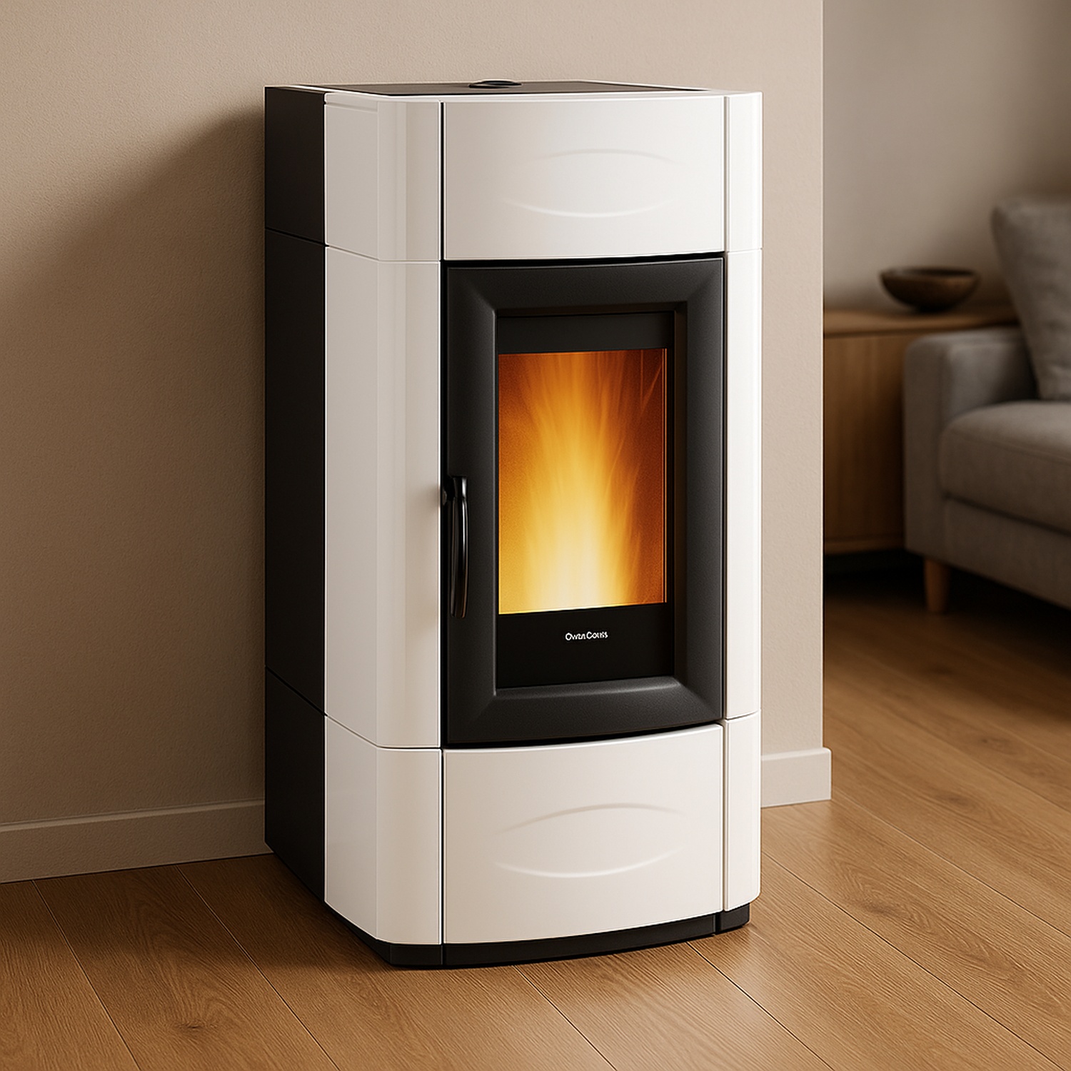 Extraflame ISIDORA IDRO H20 5.0 EVO - Blanc poêle à granulés bouilleur EVOLUTION LINE