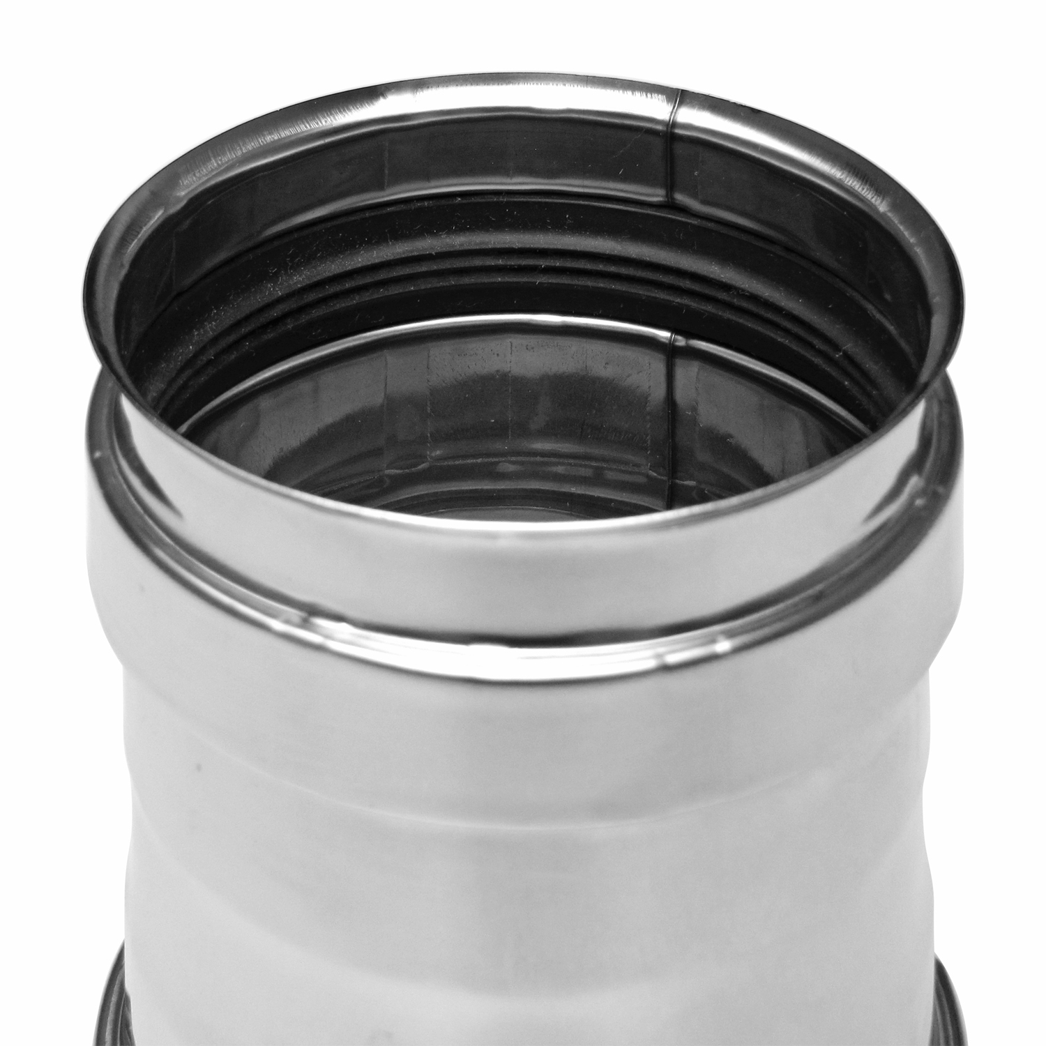 Raccord de conduit de poêle / Tuyau de poêle 80mm - Raccord de poêle INOX