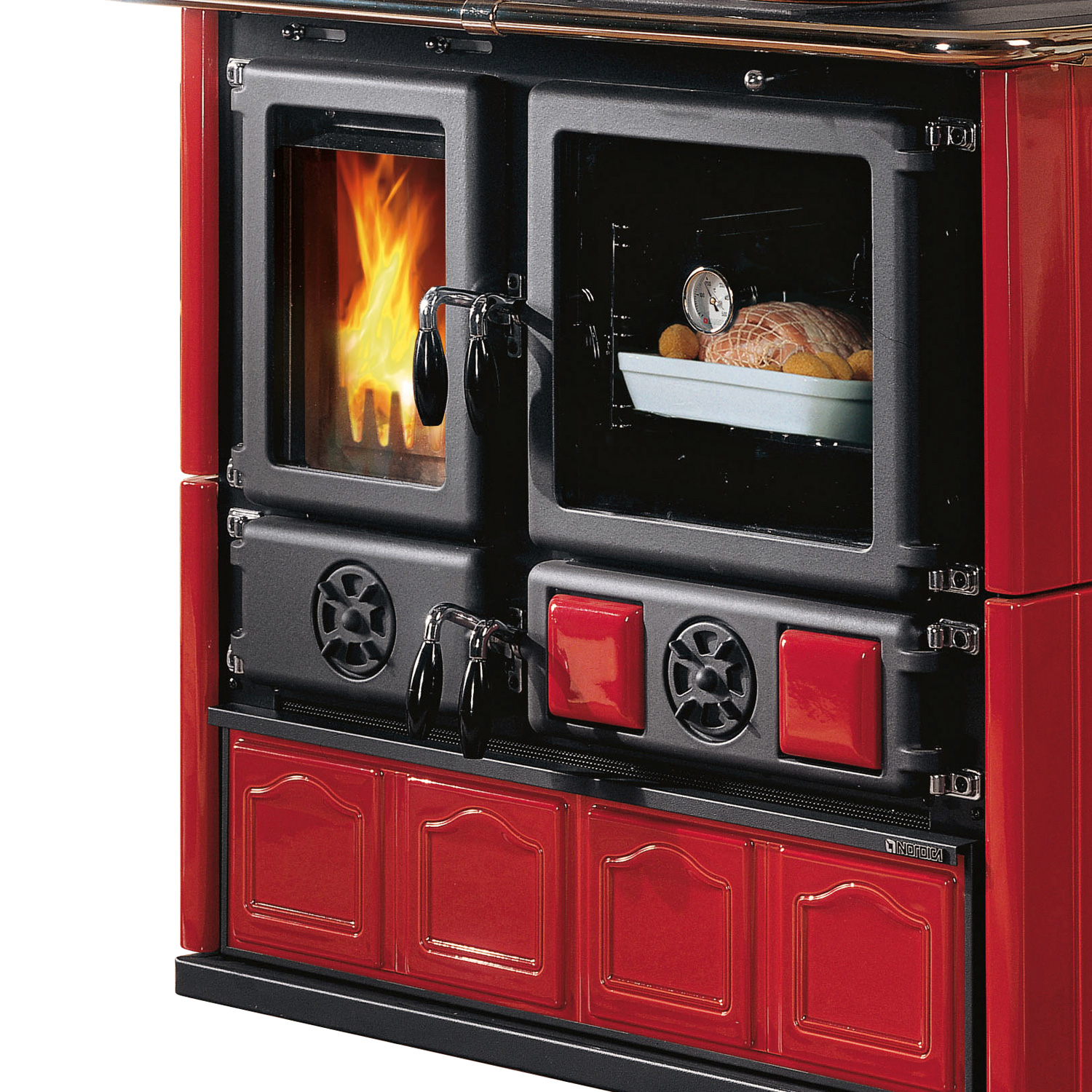 La Nordica Rosa 5.0 Cuisinière Majolique Bordeaux