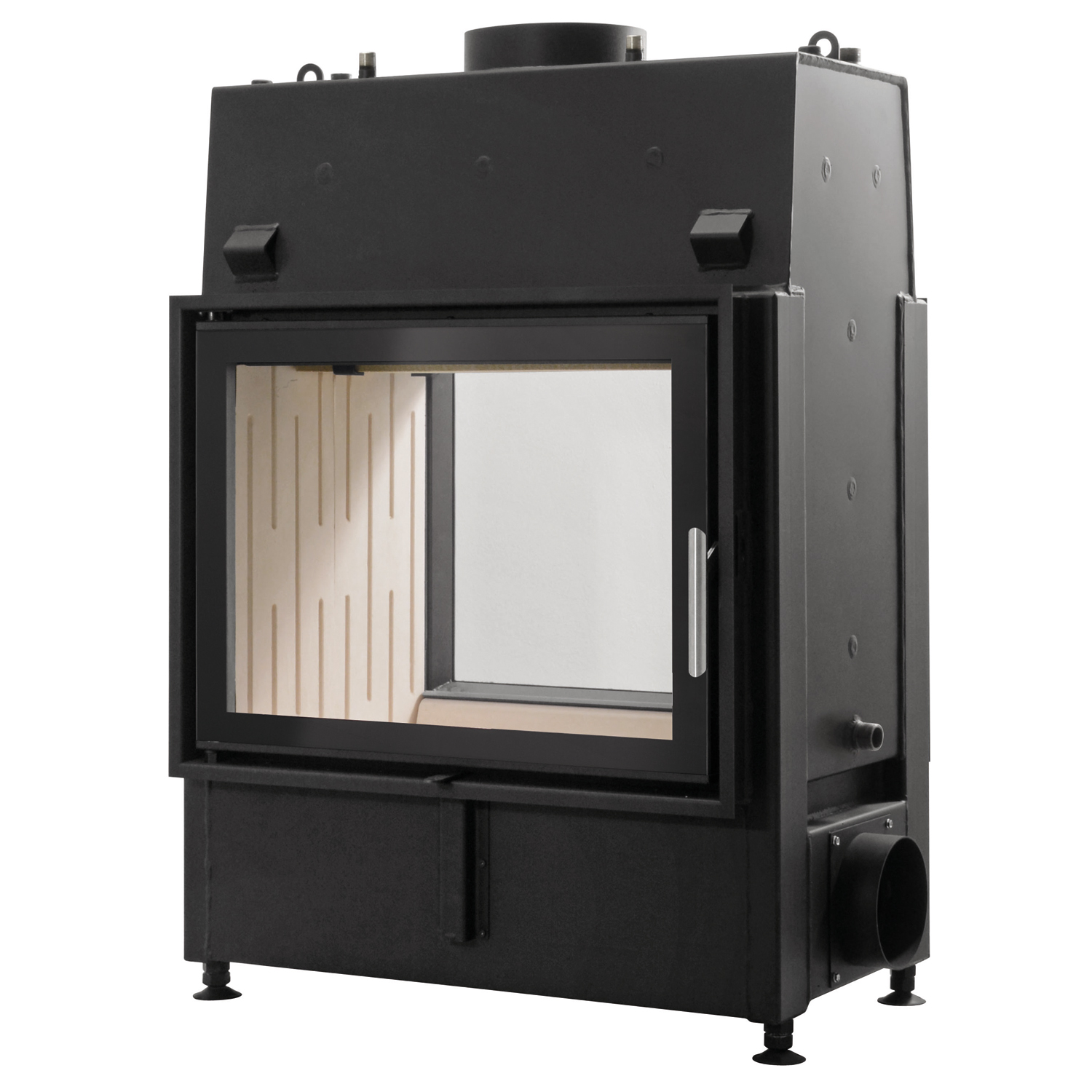 Schmitzker No3 12 kW Insert de cheminée à eau - Ensemble complet avec réservoir tampon TPSM 500, y compris l'isolation.