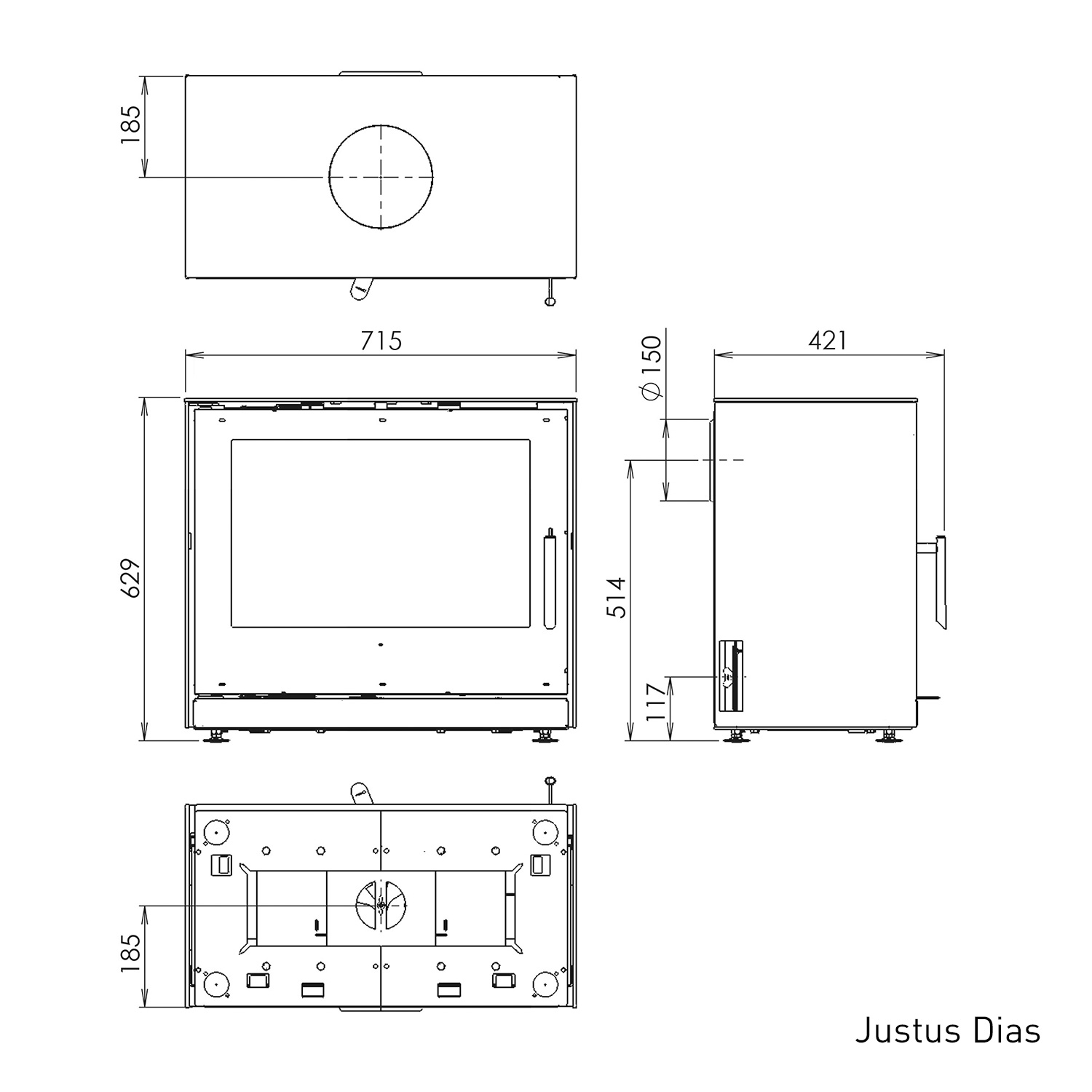 Justus cadre de montage mural pour diapositives et Oranier Ziva