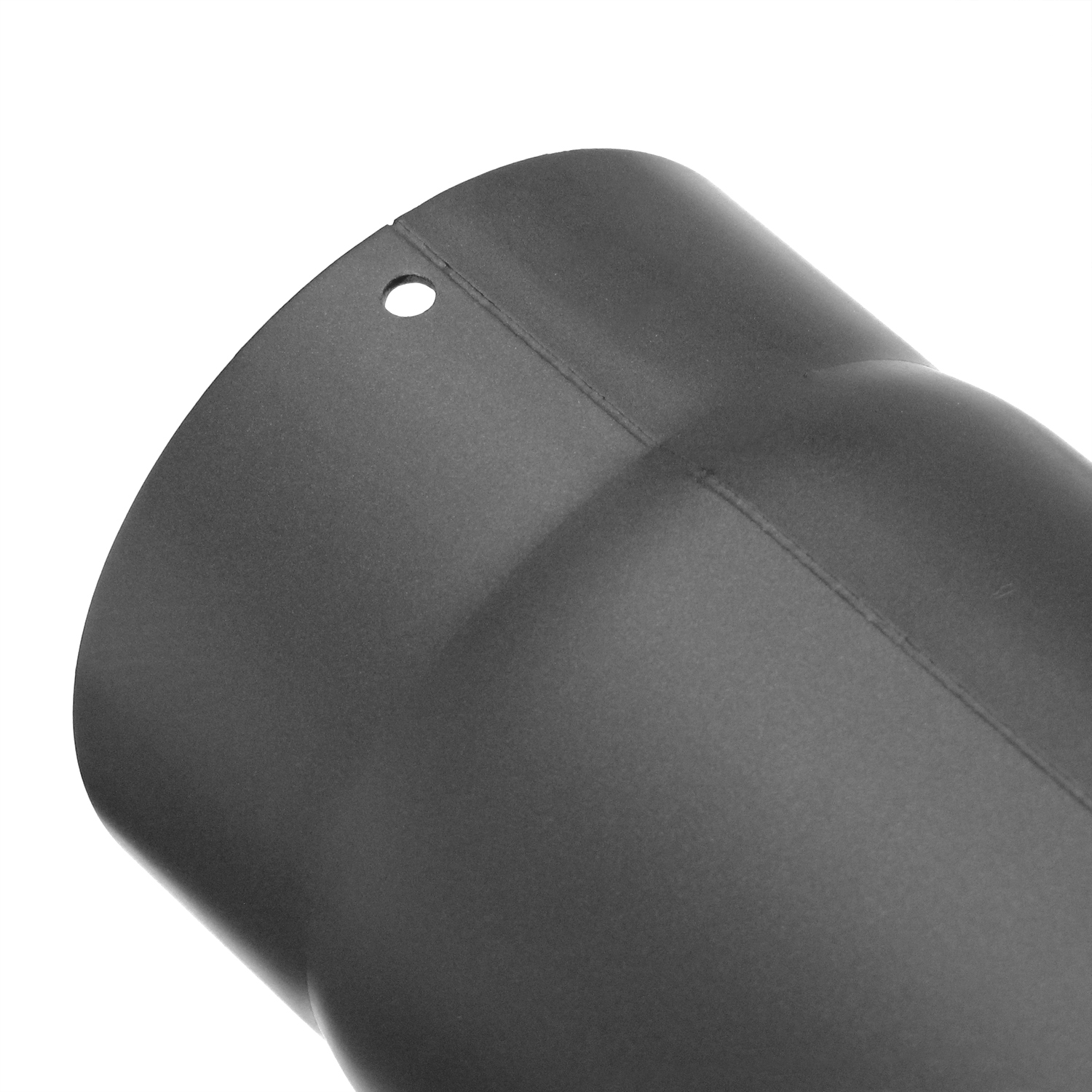 Raik Basic coude de tuyau de fumée 130mm gris fonte 90° – 3 pièces, sans porte pour tuyau de fumée / conduit de fumée
