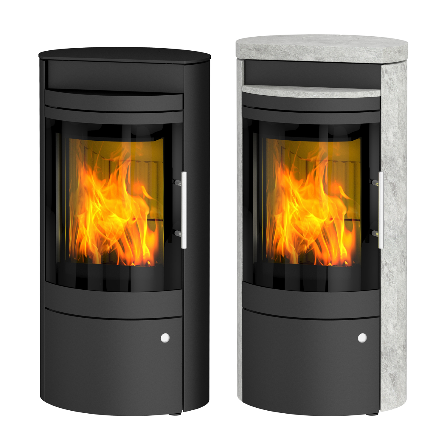 Poêle à bois Libra de Königshütte en pierre naturelle serpentine