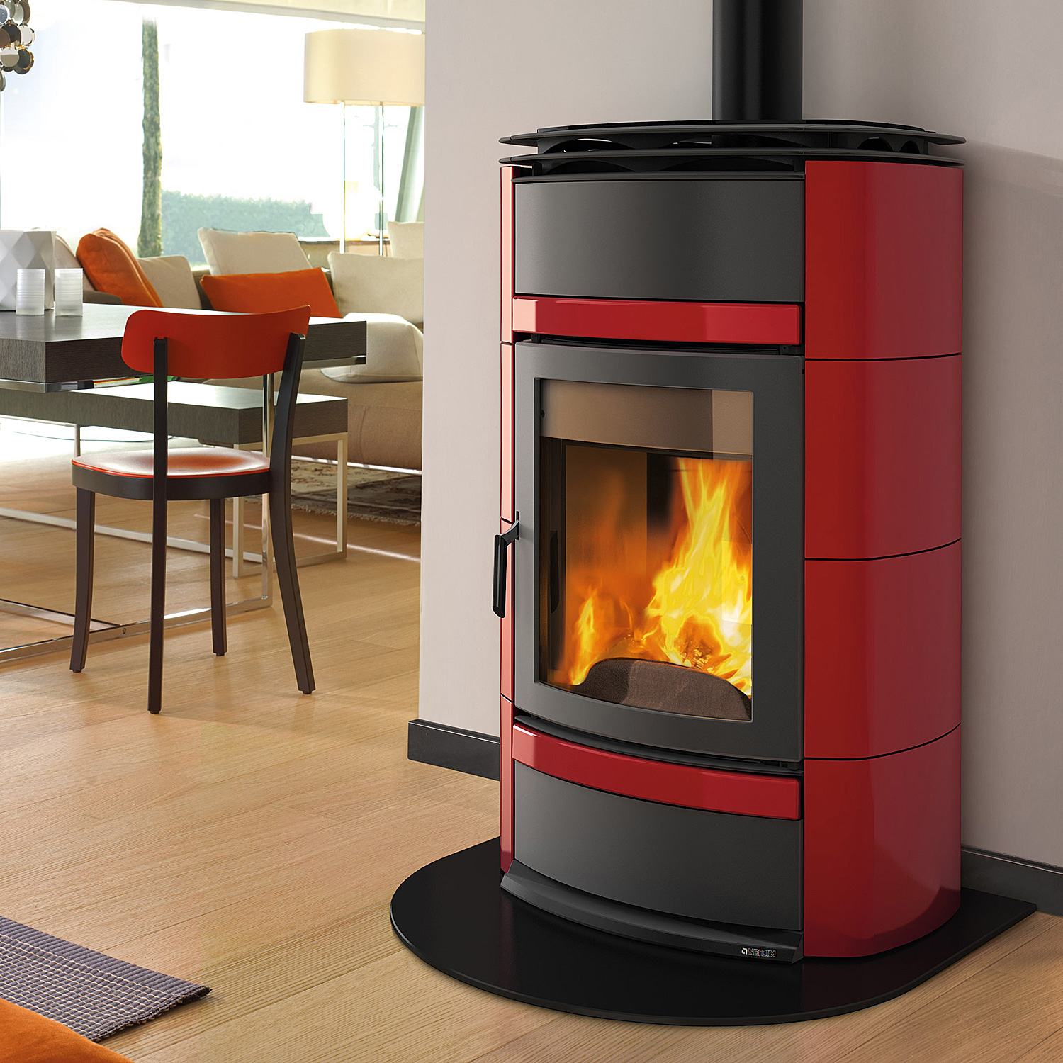 Poêle à bois avec échangeur d'eau La Nordica Norma S Idro DSA Bordeaux Poêle à bois avec échangeur d'eau La Nordica Norma S Idro DSA Bordeaux