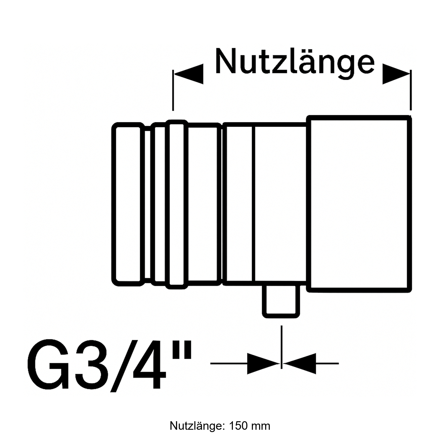 Schiedel PRIMA PLUS élément de tube 200mm Ø150 mm avec évacuation des condensats simple paroi mat