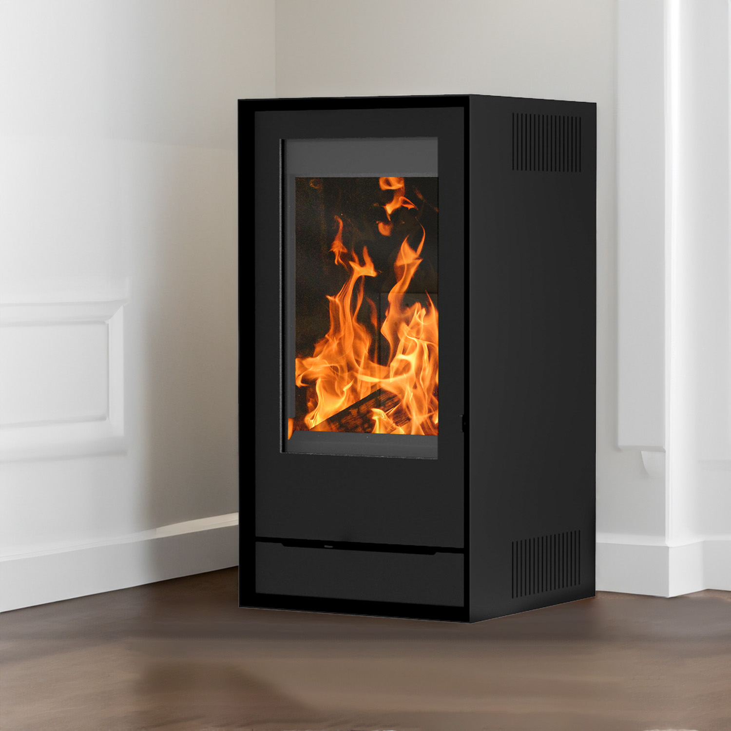 Wamsler Gor Poêle à bois Acier Noir