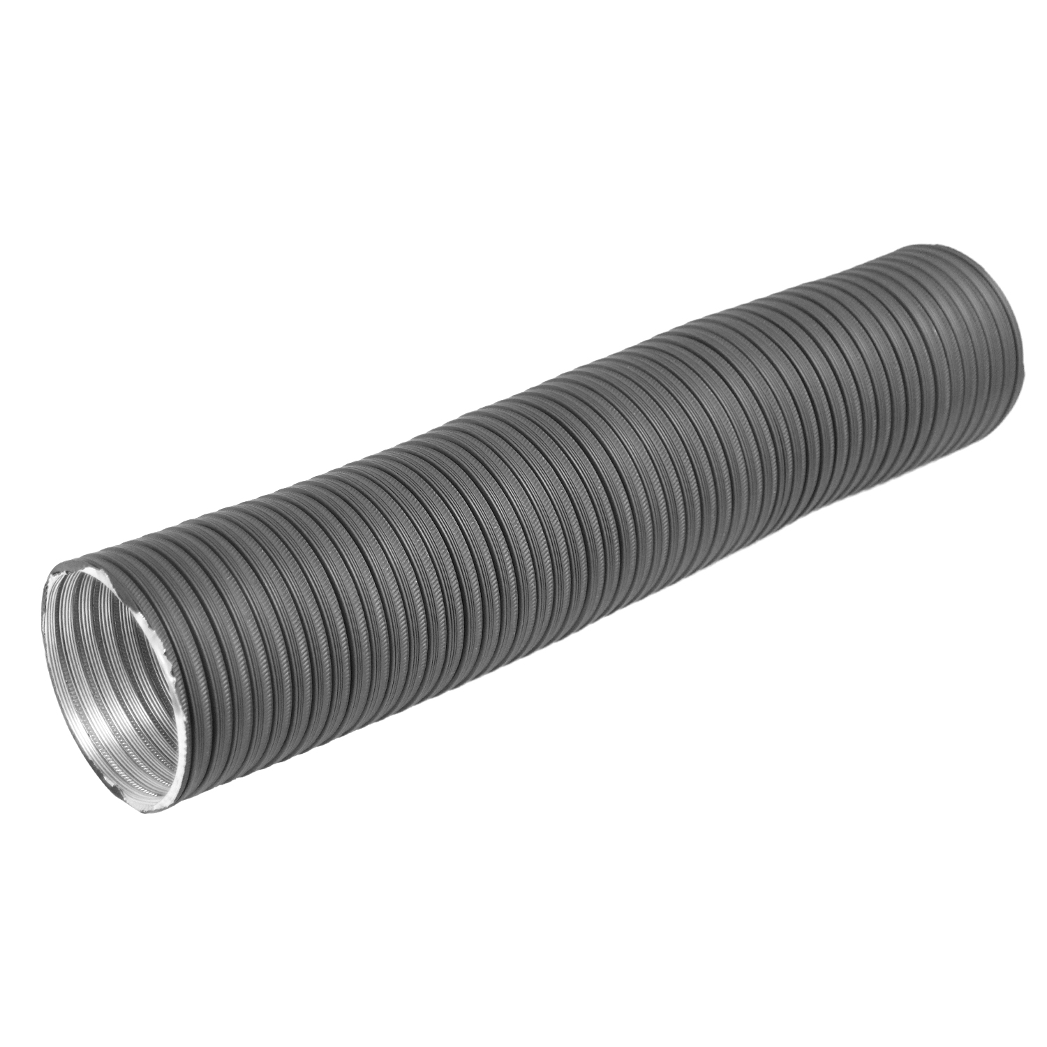 Raik Color Flex Tuyau flexible en aluminium gris Ø 100 mm Longueur 1,5 m, pour raccordement à l'air extérieur