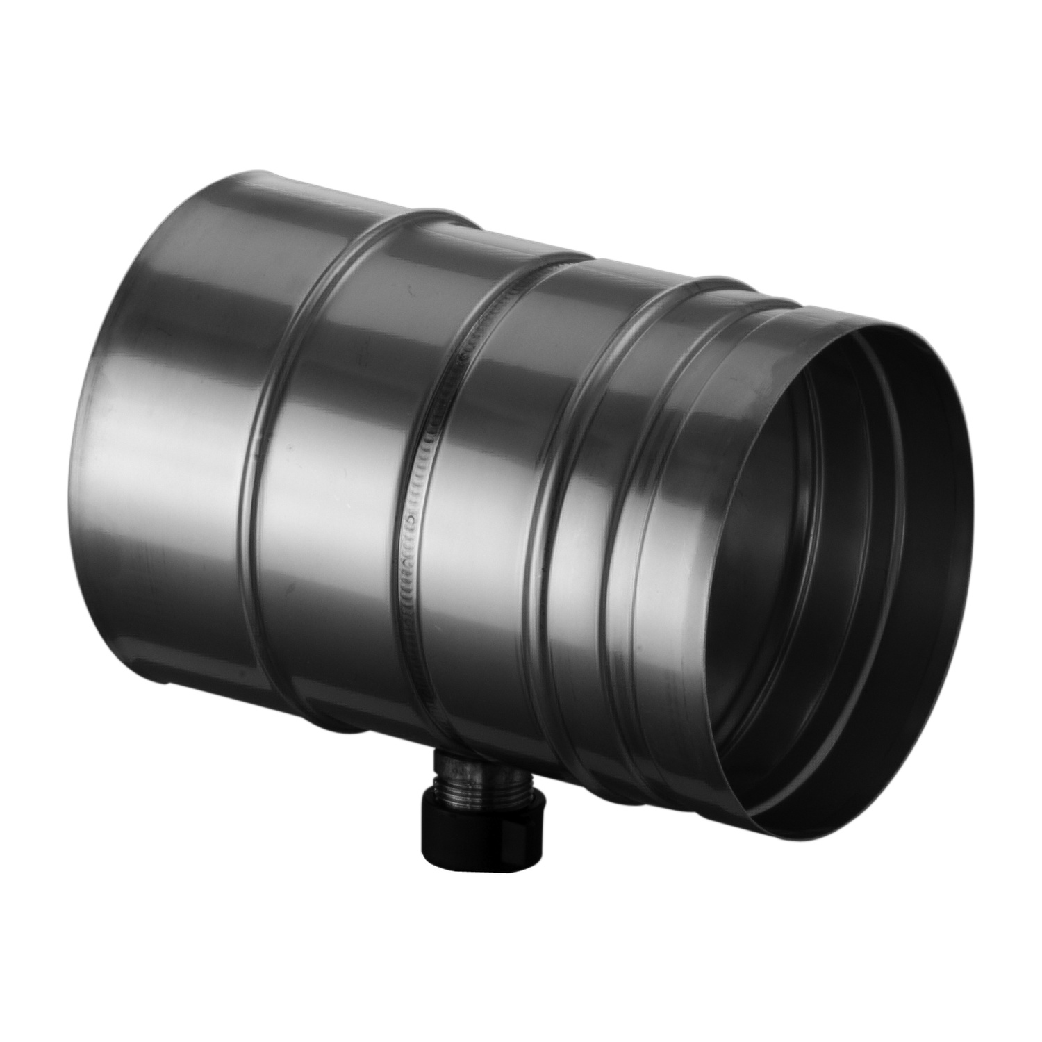 Schiedel PRIMA PLUS élément de tube 200mm Ø113 mm avec évacuation des condensats simple paroi mat