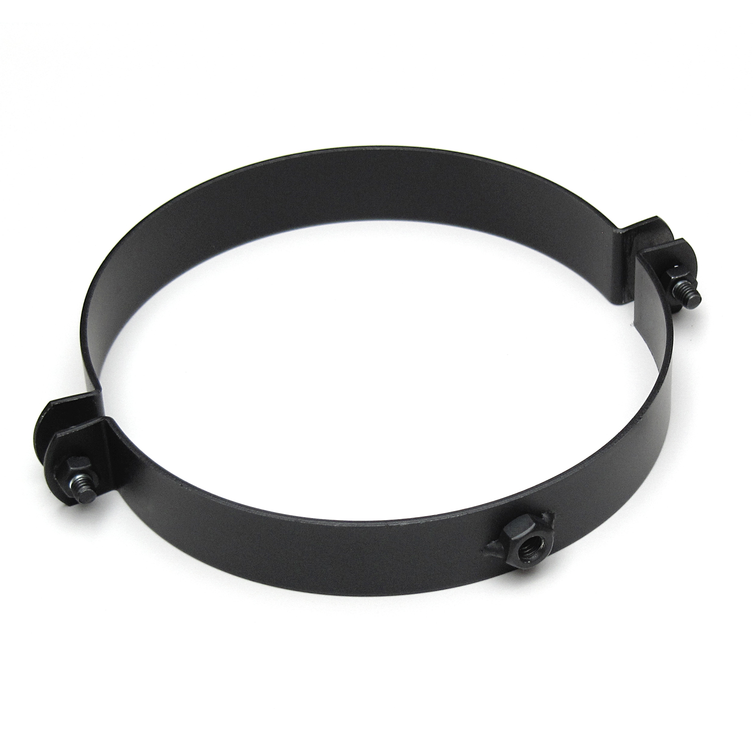 Collier de tuyau noir pour conduit de fumée / tuyau de poêle 250mm - Raik