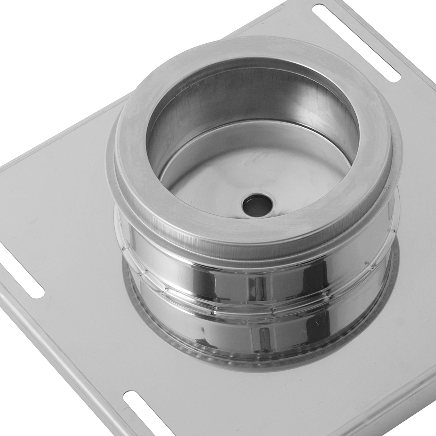 Opsinox conduit de cheminée en acier inoxydable 150 mm avec console murale et bac à condensats MSDC-D