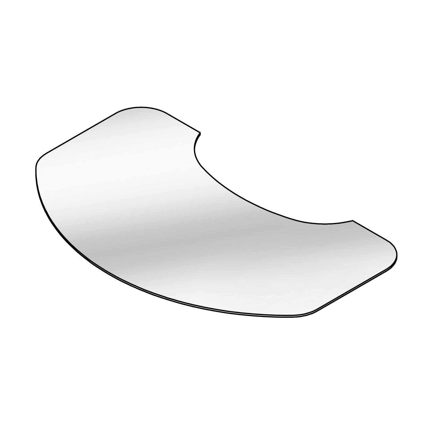 Lotus Plaque de sol en verre sur mesure pour Jubilee 25
