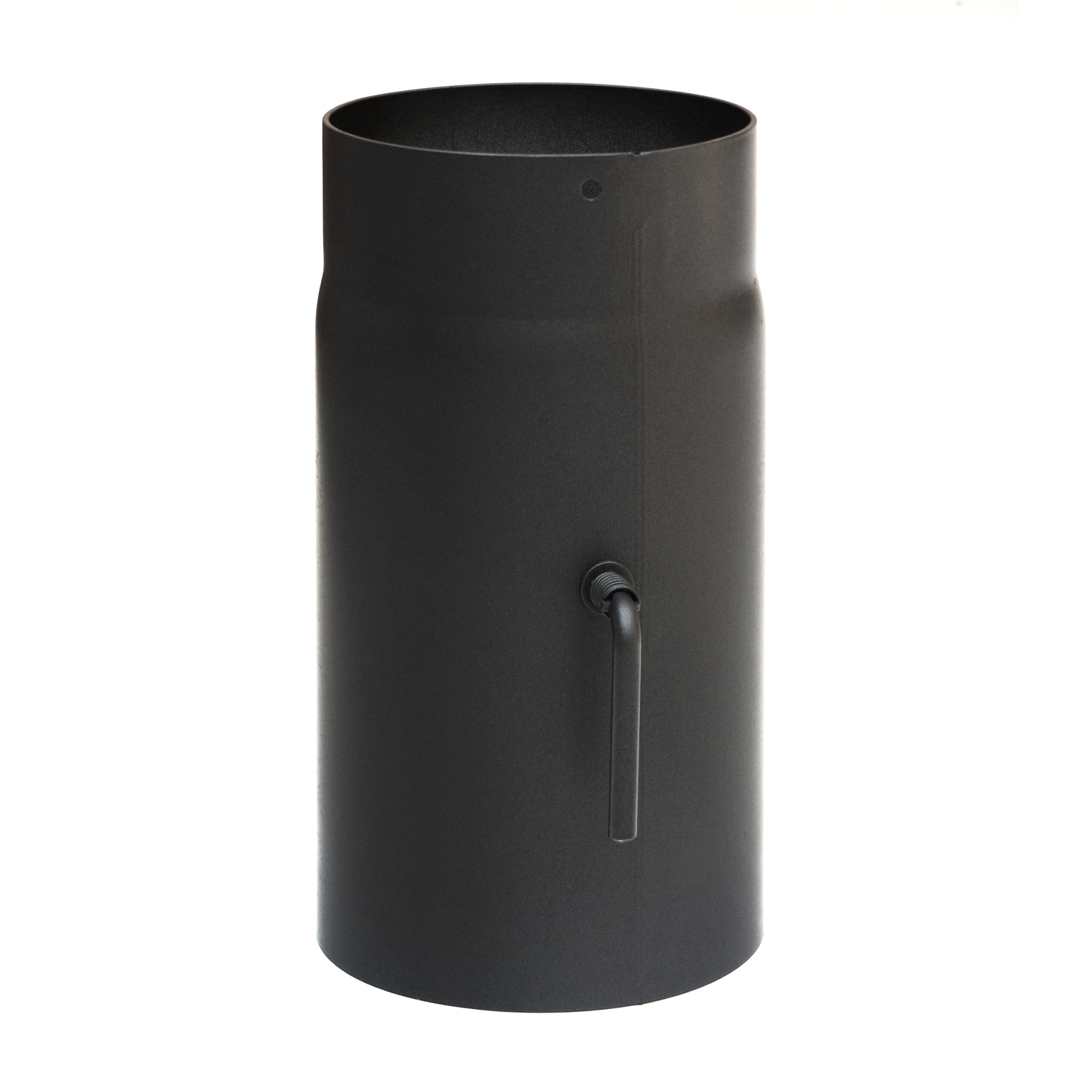 Raik Basic régulation de tirage 120mm noir L: 250mm pour tuyau de fumée / conduit de fumée