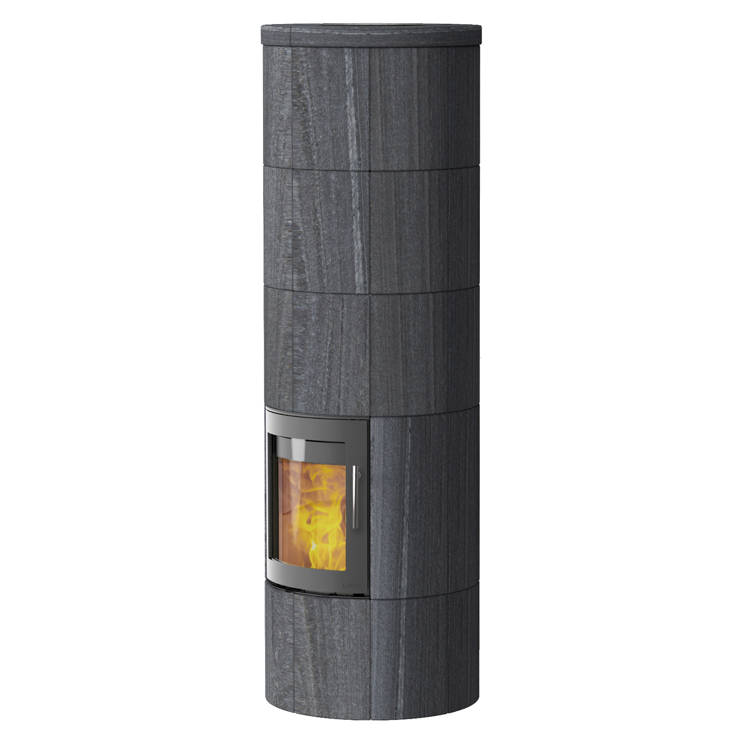 Lotus M3 poêle à bois gris/ Indian Night, sortie de fumée arrière