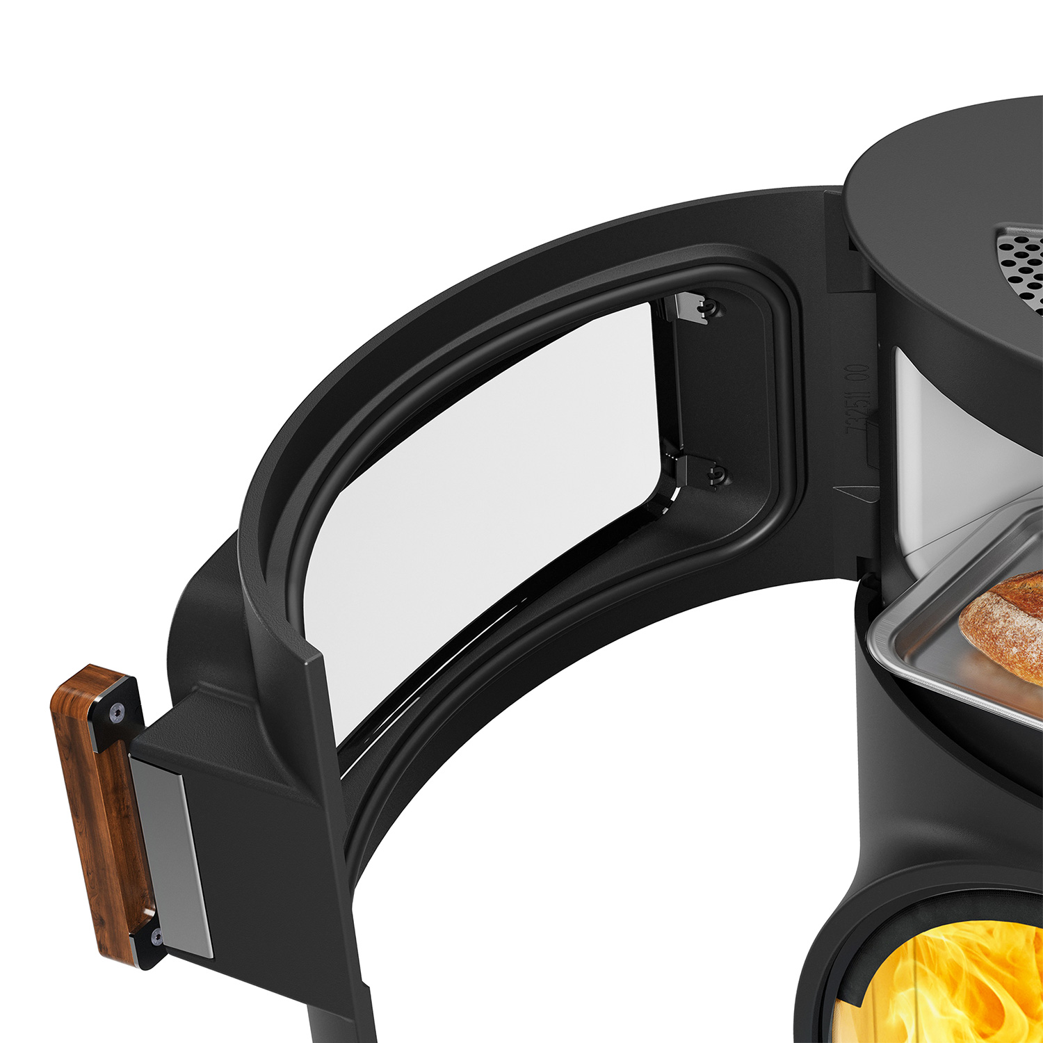 Austroflamm Clou Xtra Back Poêle à bois Acier Noir + 1 m³ de bois de chauffage gratuit