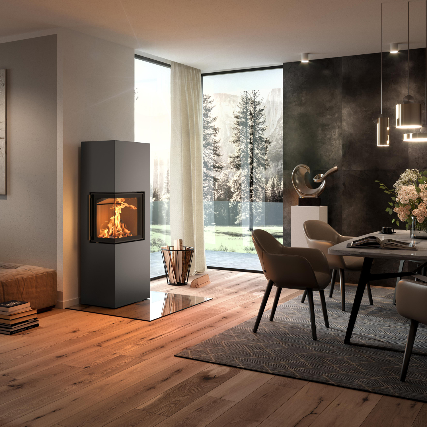 Spartherm Lungo 2L poêle à bois Titane