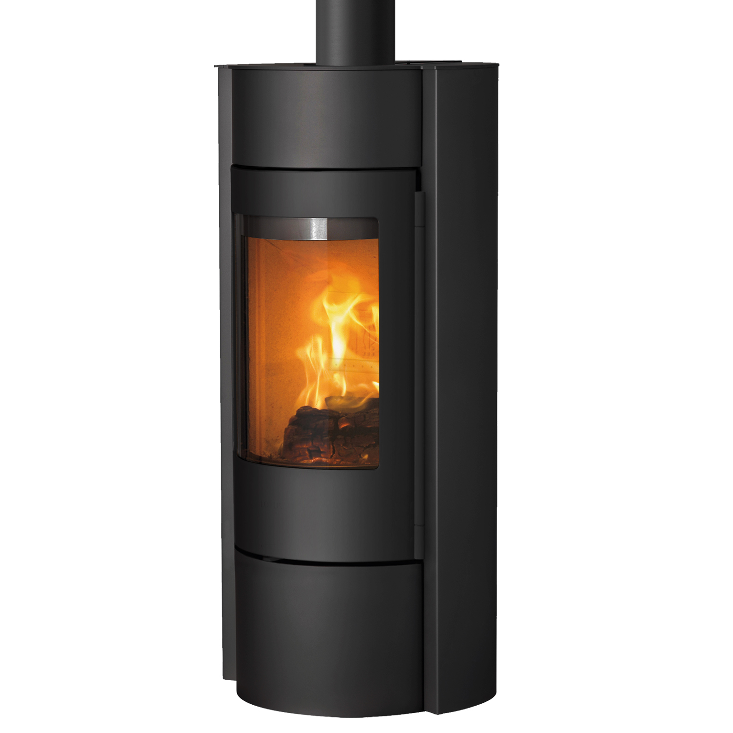Poêle à bois Lotus Prestige MST Noir, sortie de fumée par le haut