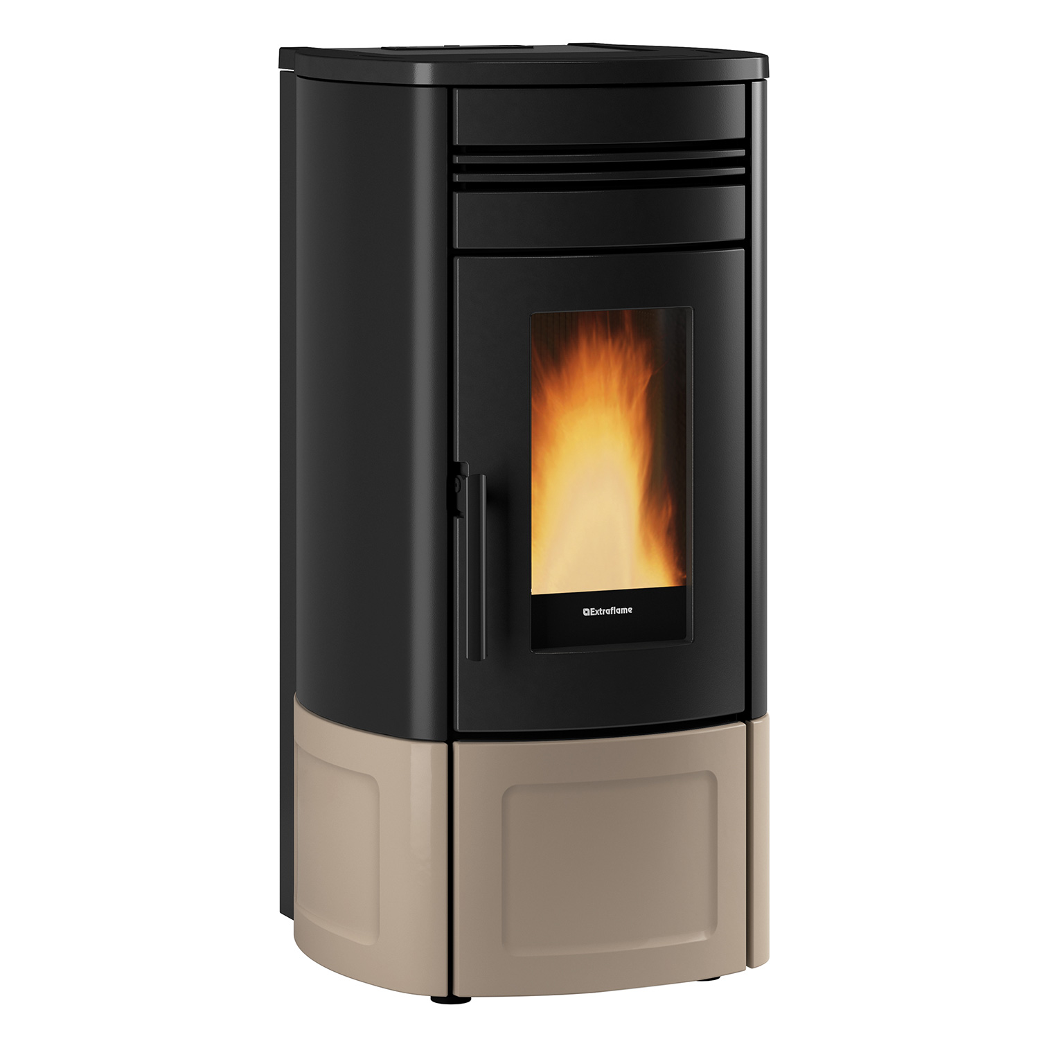 Extraflame Evolution Line Noris Lux poêle à granulés acier Majolique Tortora