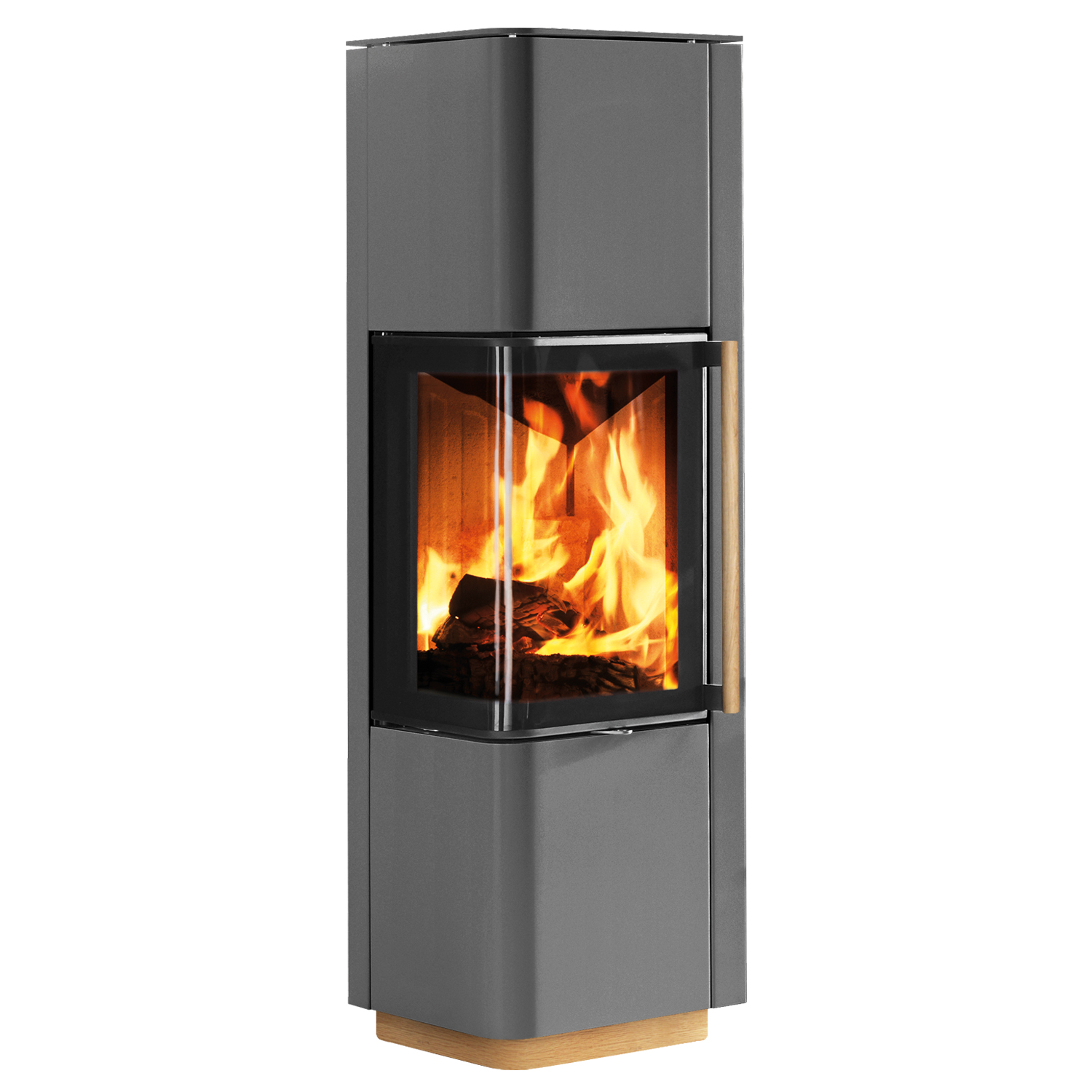 Spartherm Cubo L style RLU poêle à bois Titane