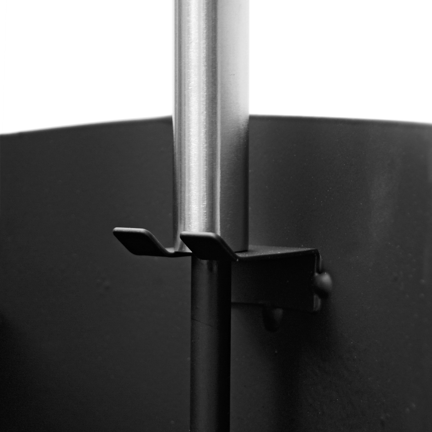 Raik Ensemble d'outils de cheminée Fritz, 3 pièces, noir, poignées en acier inoxydable, 61 cm