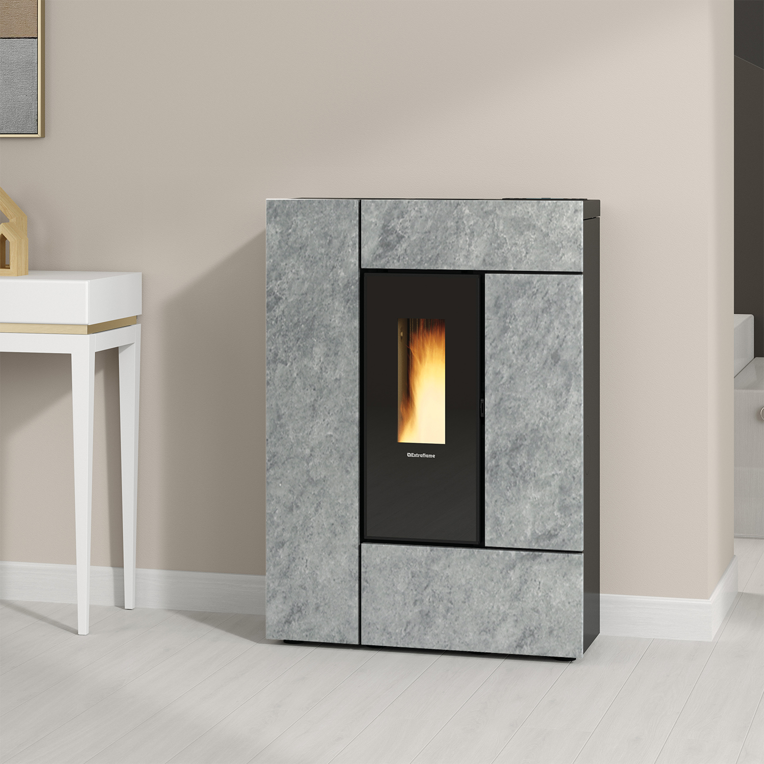 Extraflame Evolution Line Gabriella Plus poêle à granulés pierre naturelle