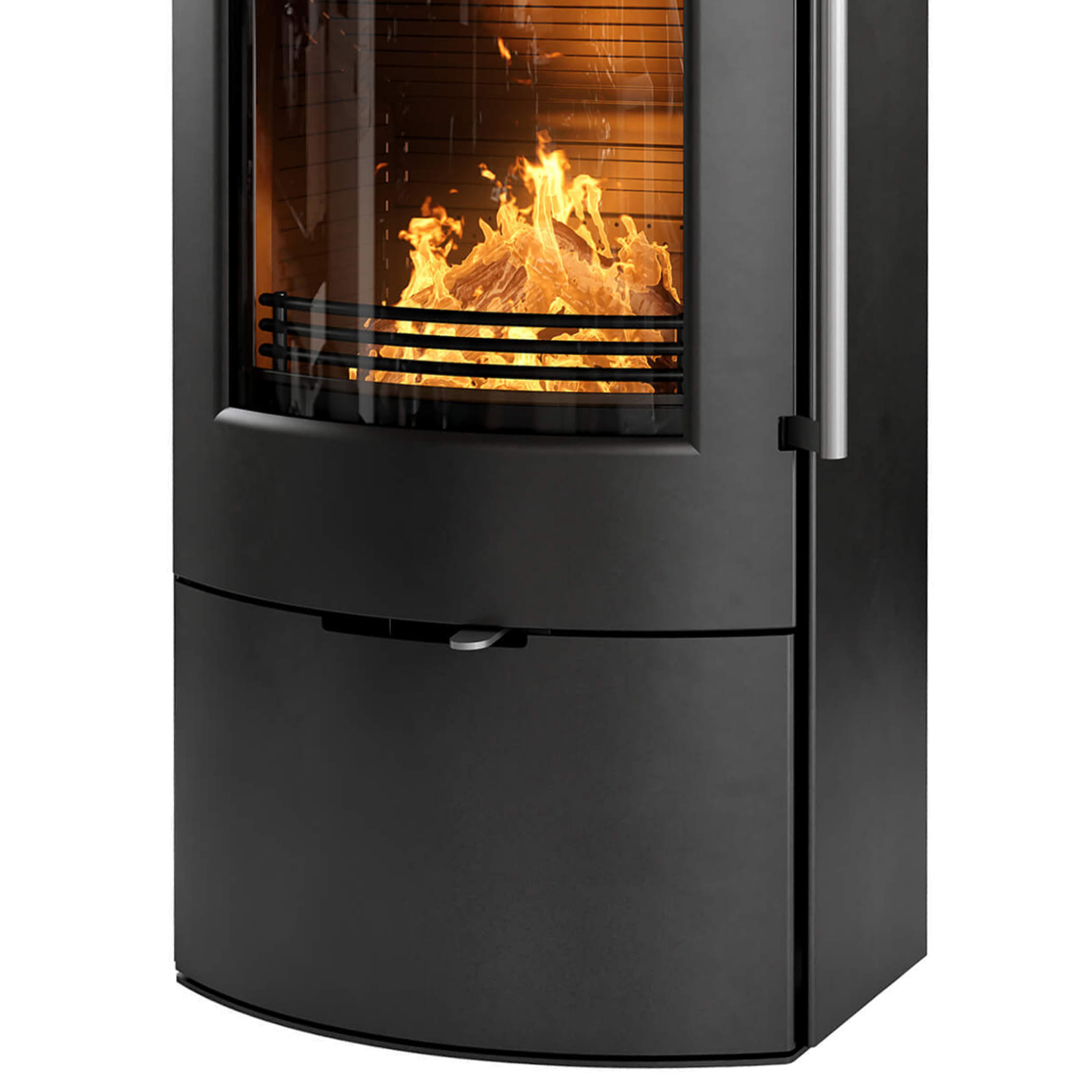 TermaTech TT80 Poêle à bois Acier Noir Tuyau de fumée en haut / à l'arrière