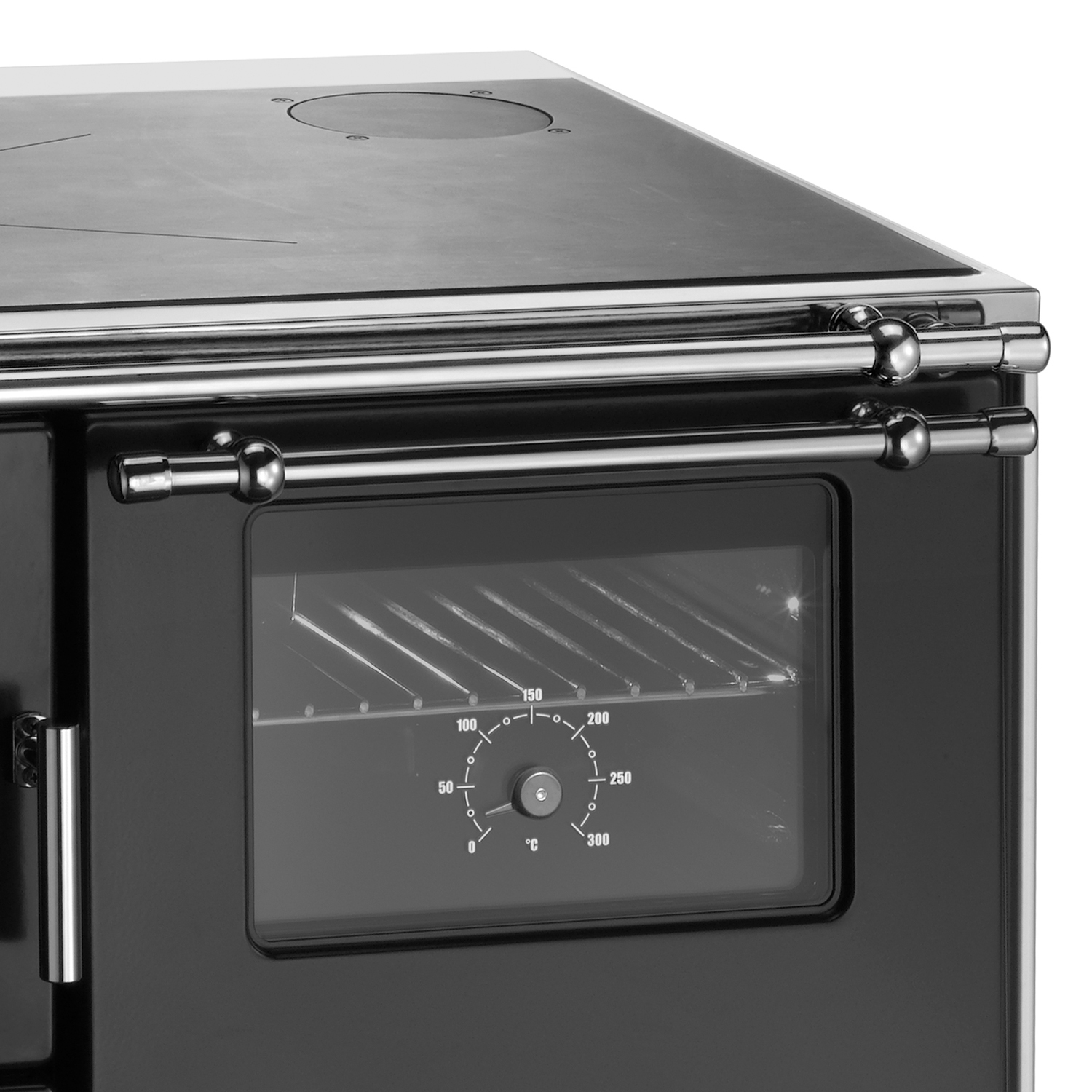 Wamsler K 176 F/A 70 Poêle de cuisine en acier noir, four à droite
