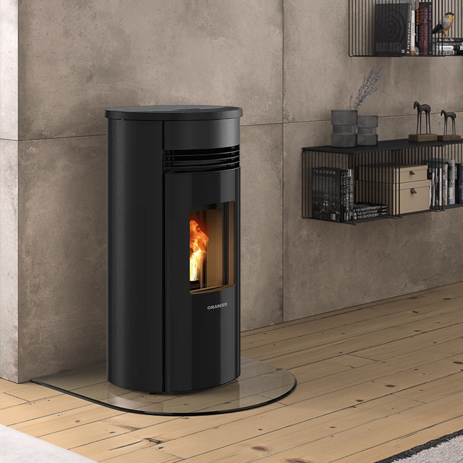 Oranier Sando 50 poêle à granulés acier noir